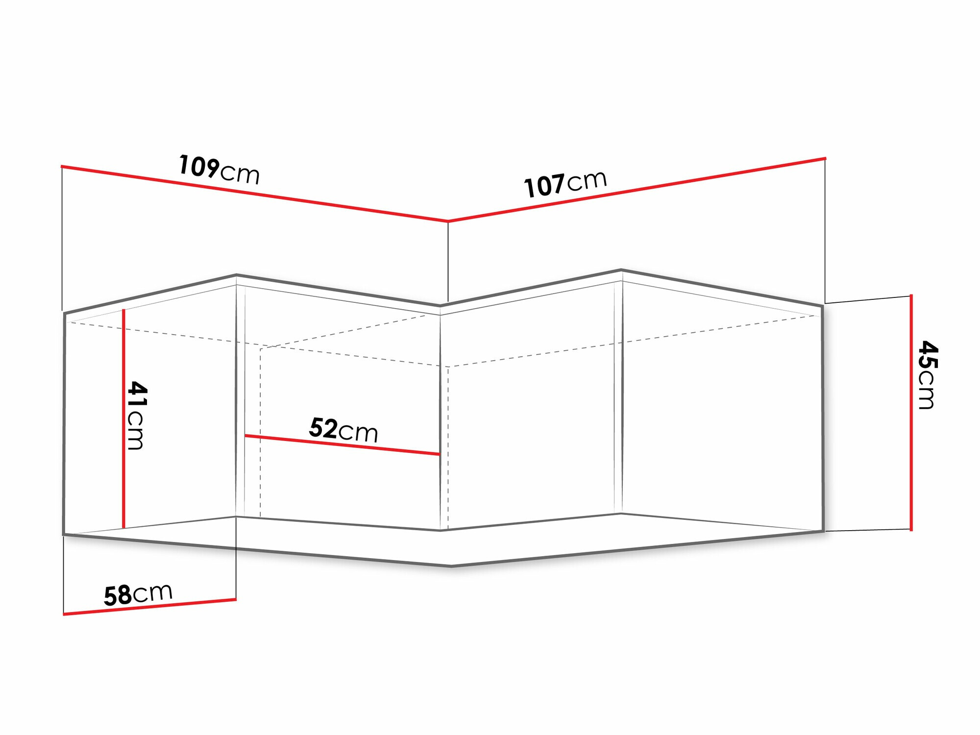 Угловой шкафчик Ophdome 112