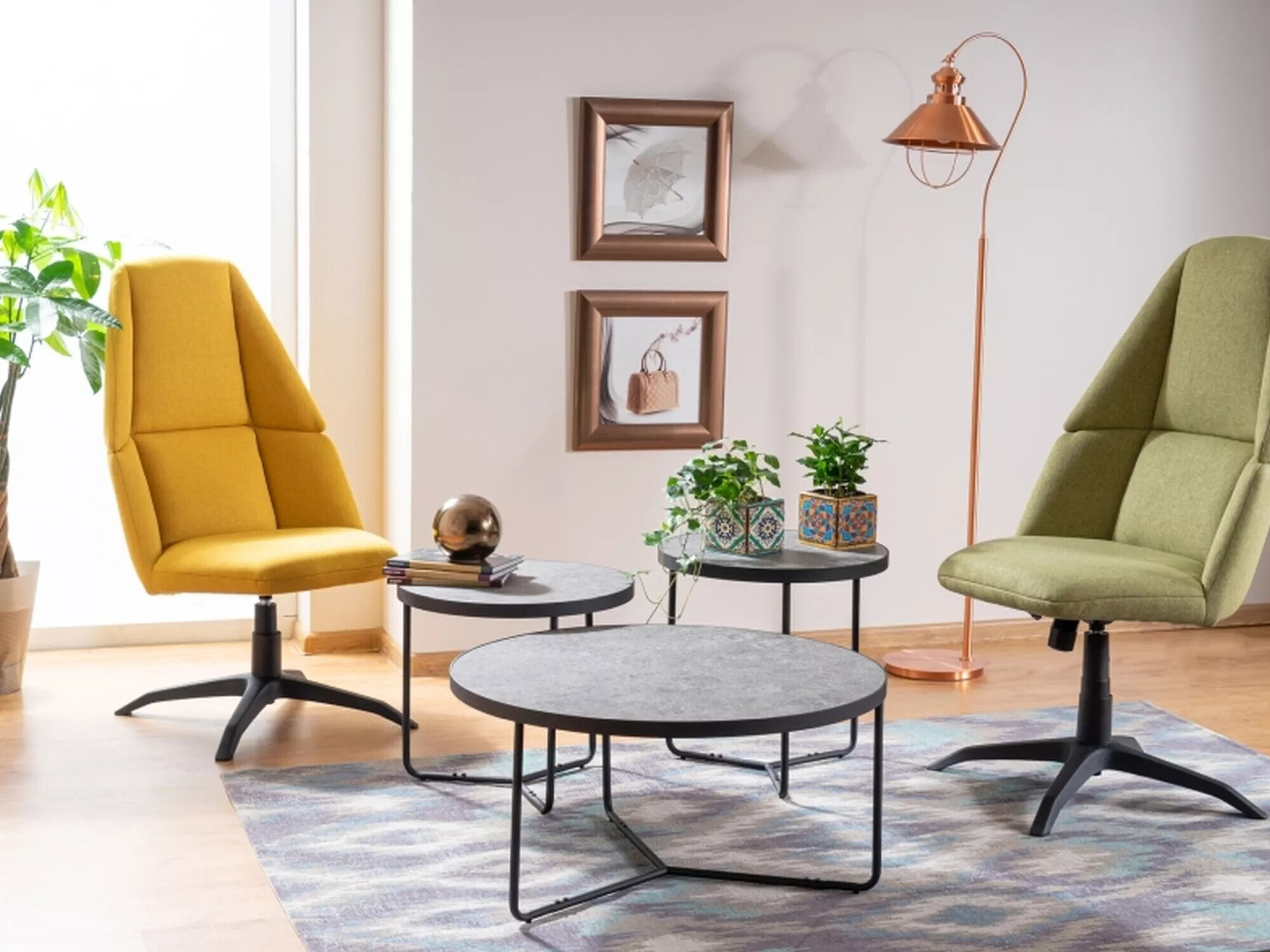 Комплект журнальных столиков Detroit 570 (Бетон)