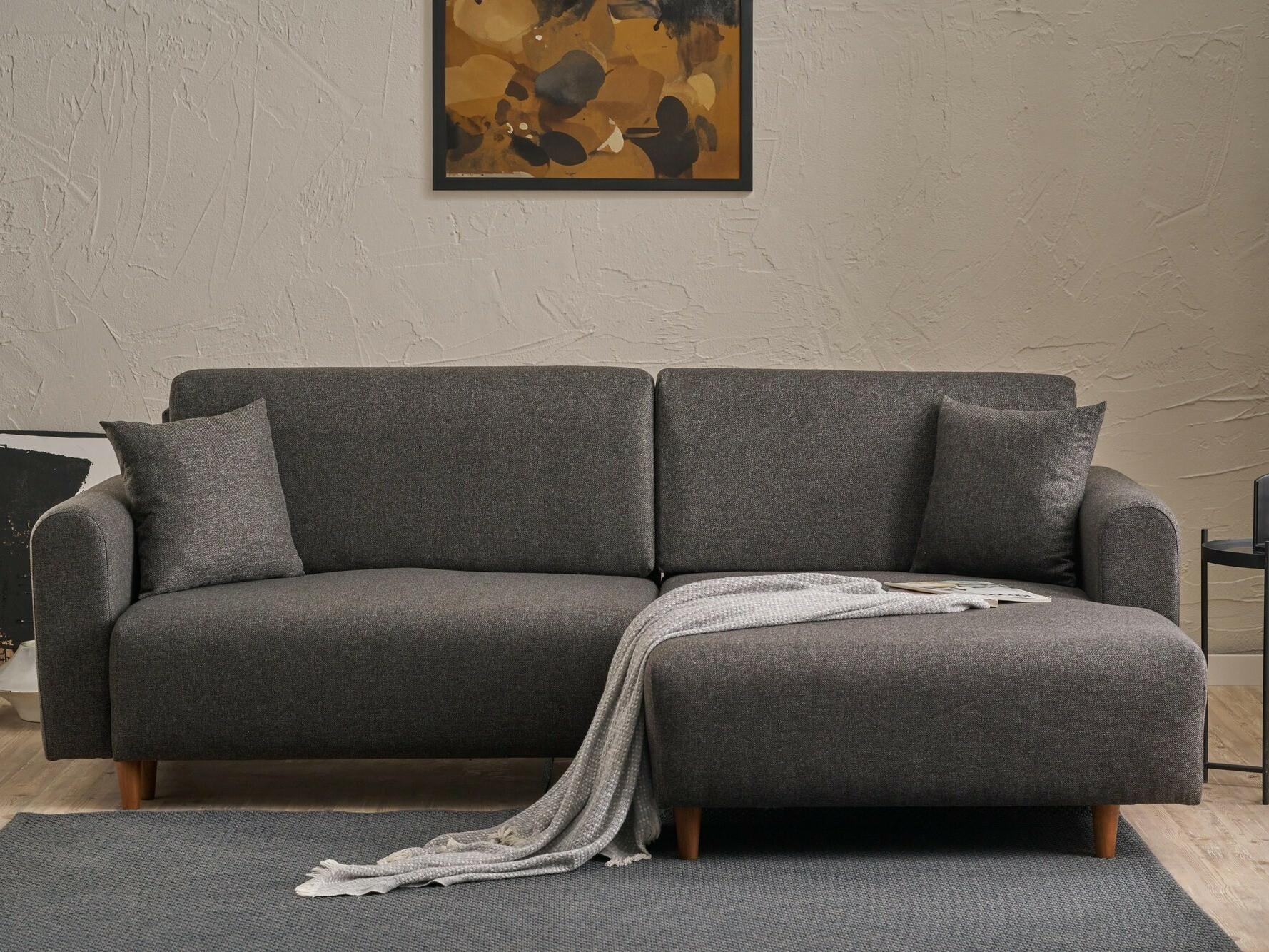 Stūra dīvāns Altadena 592 (Antracīts)