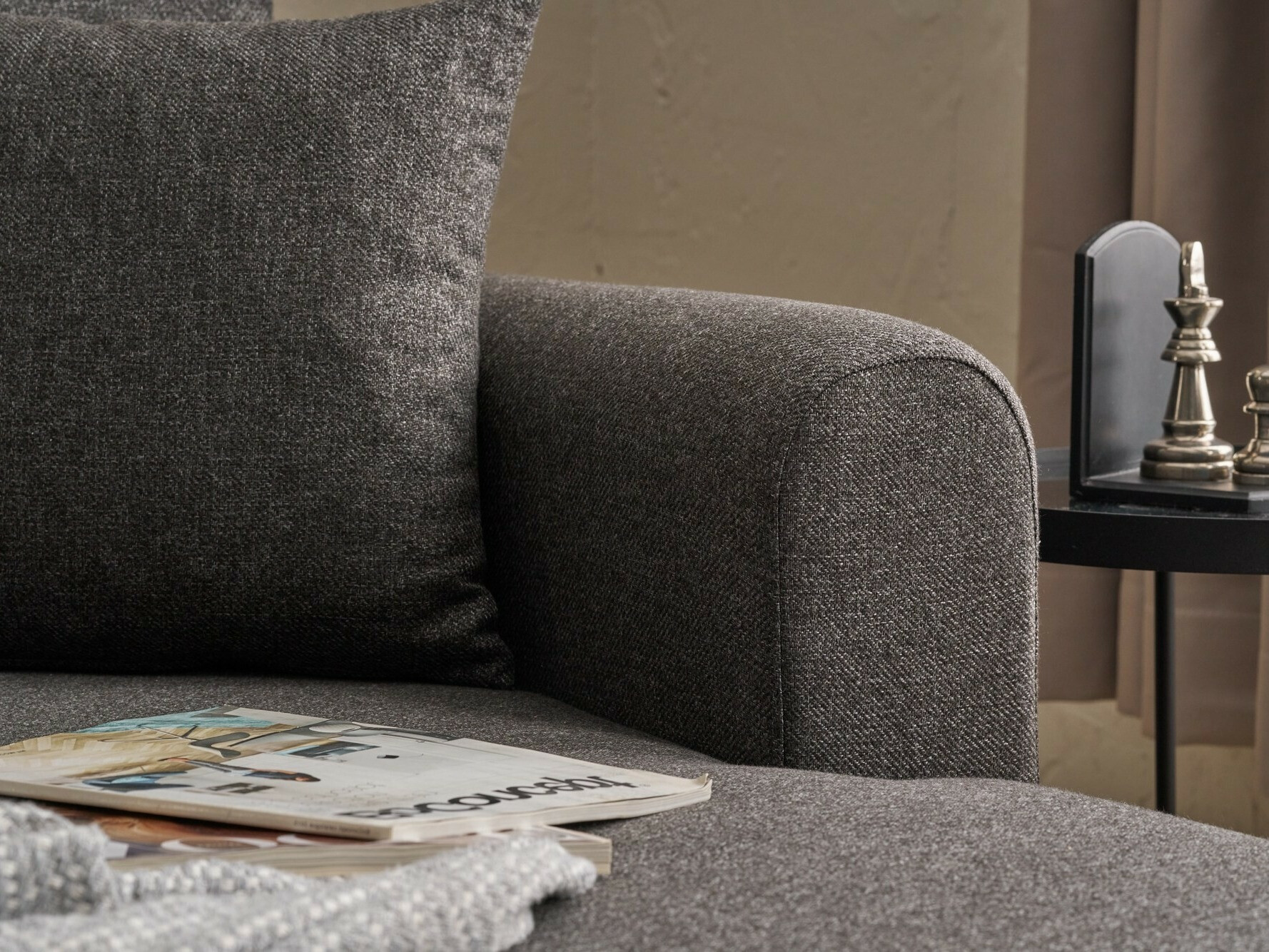 Stūra dīvāns Altadena 592 (Antracīts)