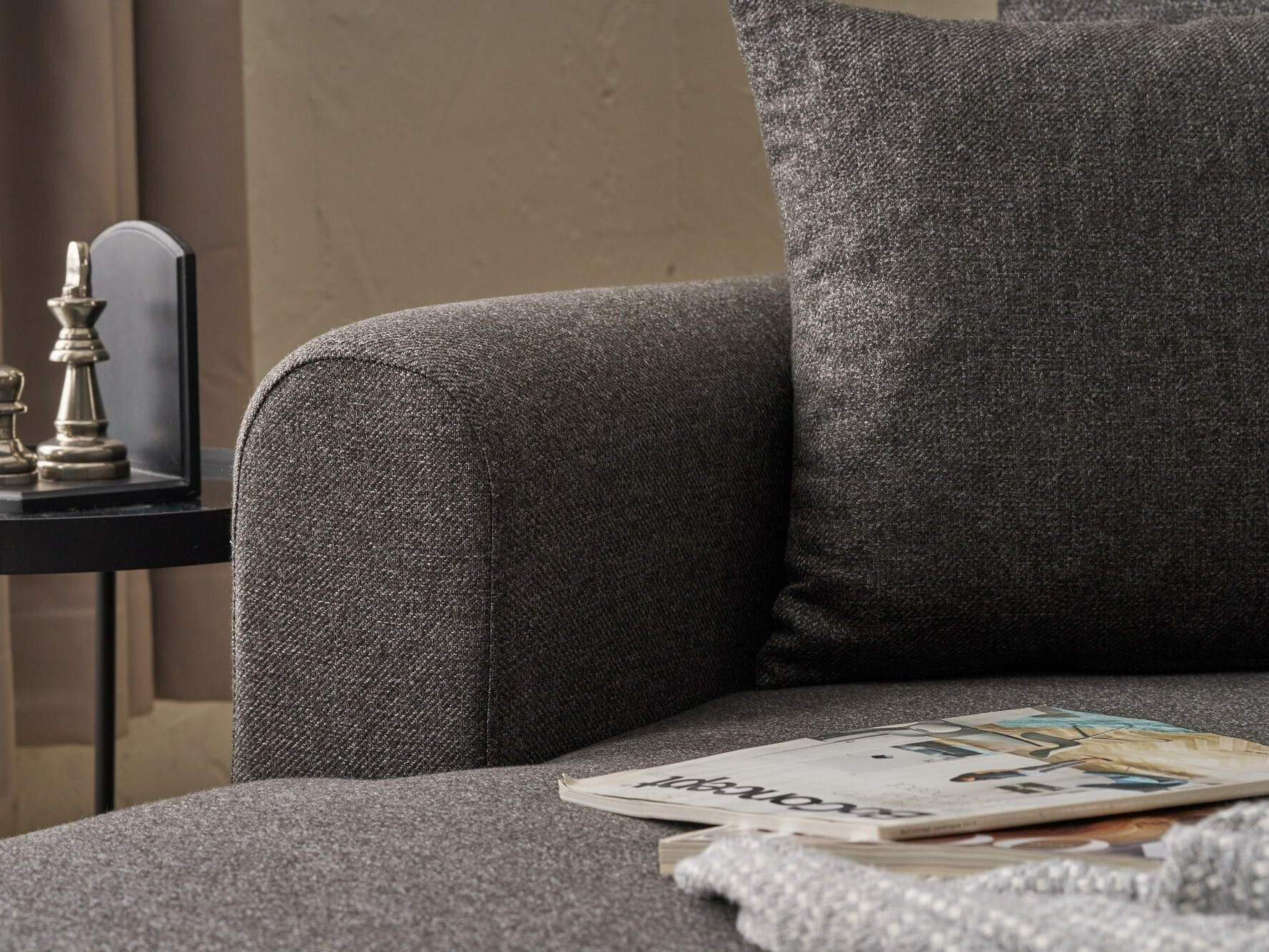 Stūra dīvāns Altadena 592 (Antracīts)