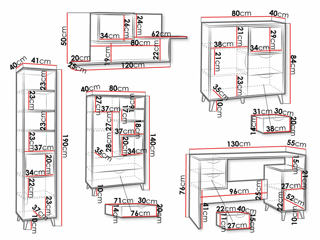 Bērnu istabas komplekts Domvera 118