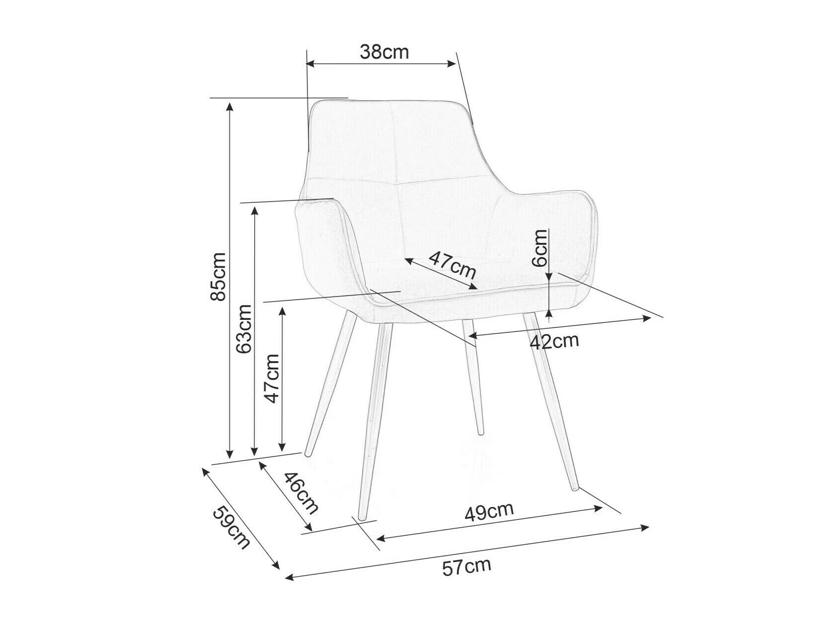 Стул Detroit 578 (Светлое оливковое дерево)