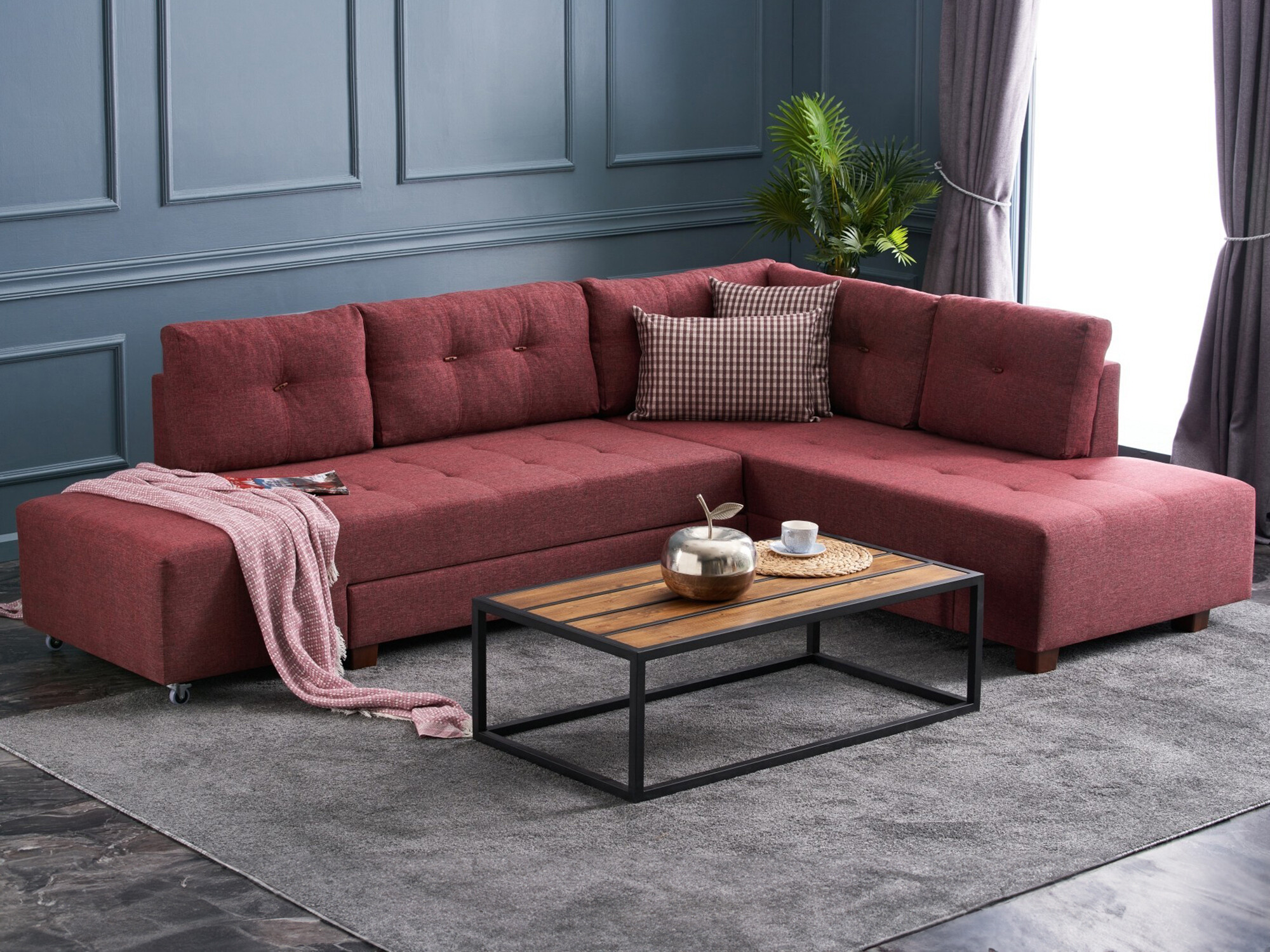 Угловой диван Altadena 296 (Бордо)