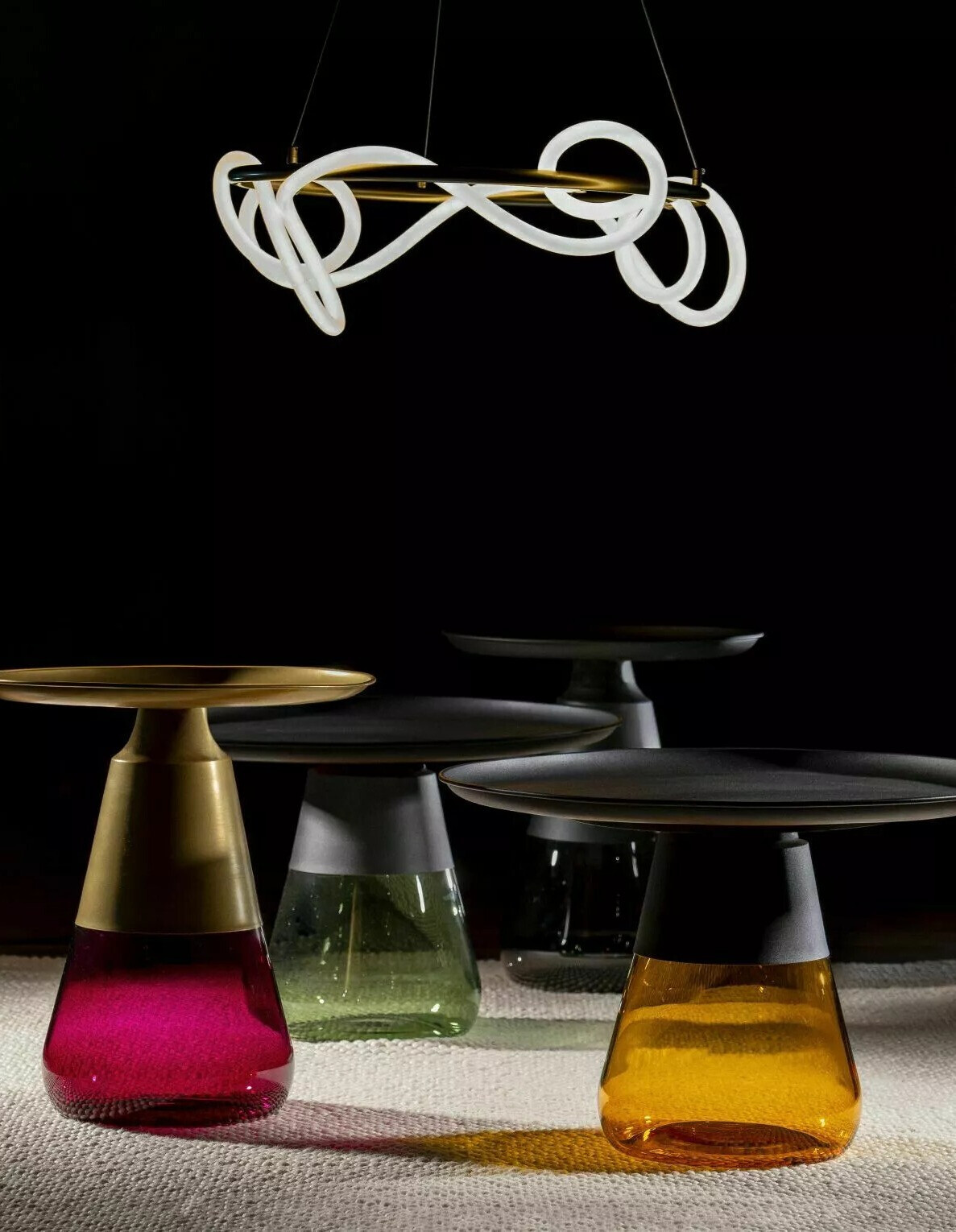 Журнальный столик Detroit 573 (Чёрный + Зелёный)