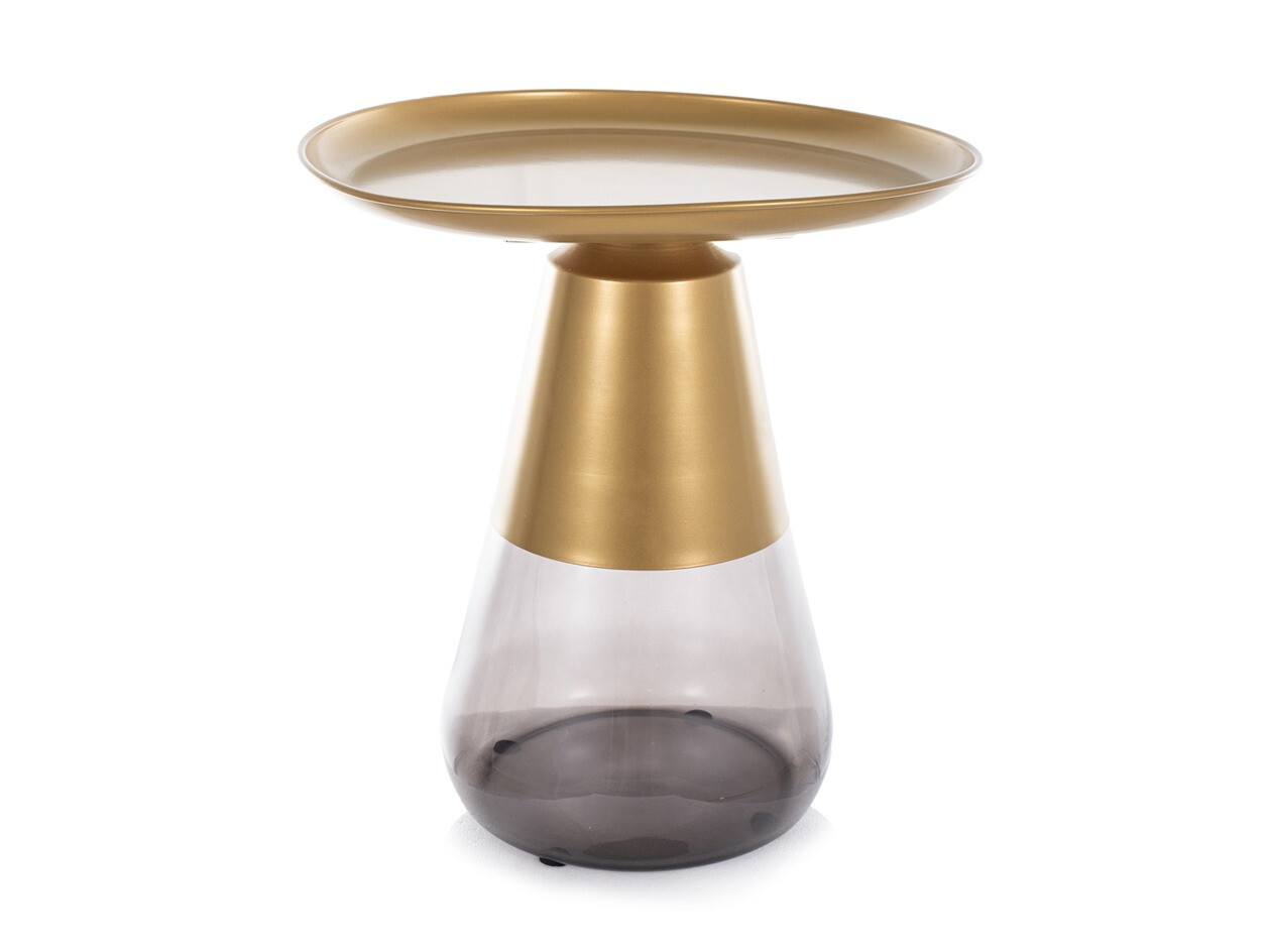 Žurnālu galdiņš Detroit 573 (Zelta + Melns)