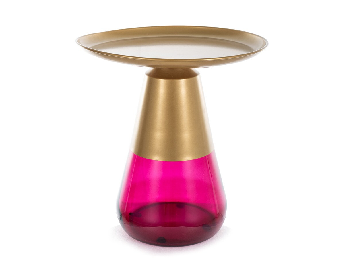 Žurnālu galdiņš Detroit 573 (Zelta + Violets)