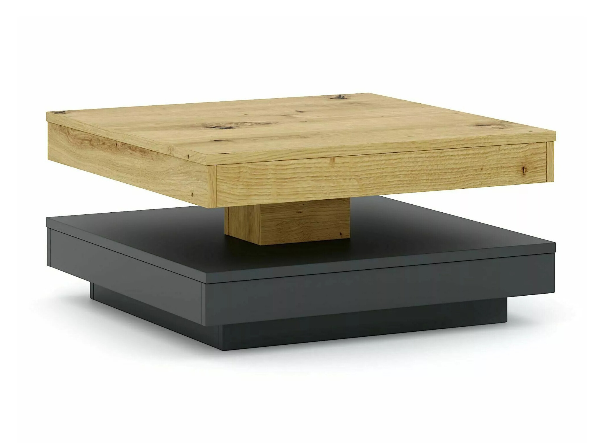 Žurnālu galdiņš transformeris Detroit 579 (Artisan ozols + Antracīts)