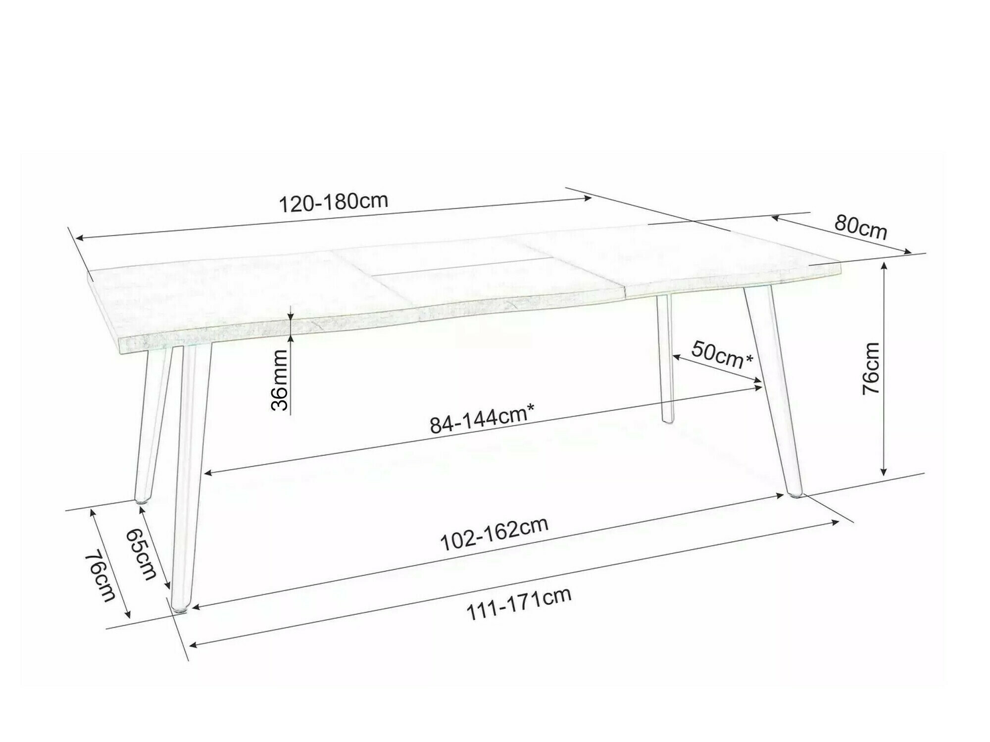 Galds Detroit 583 (Ozols)