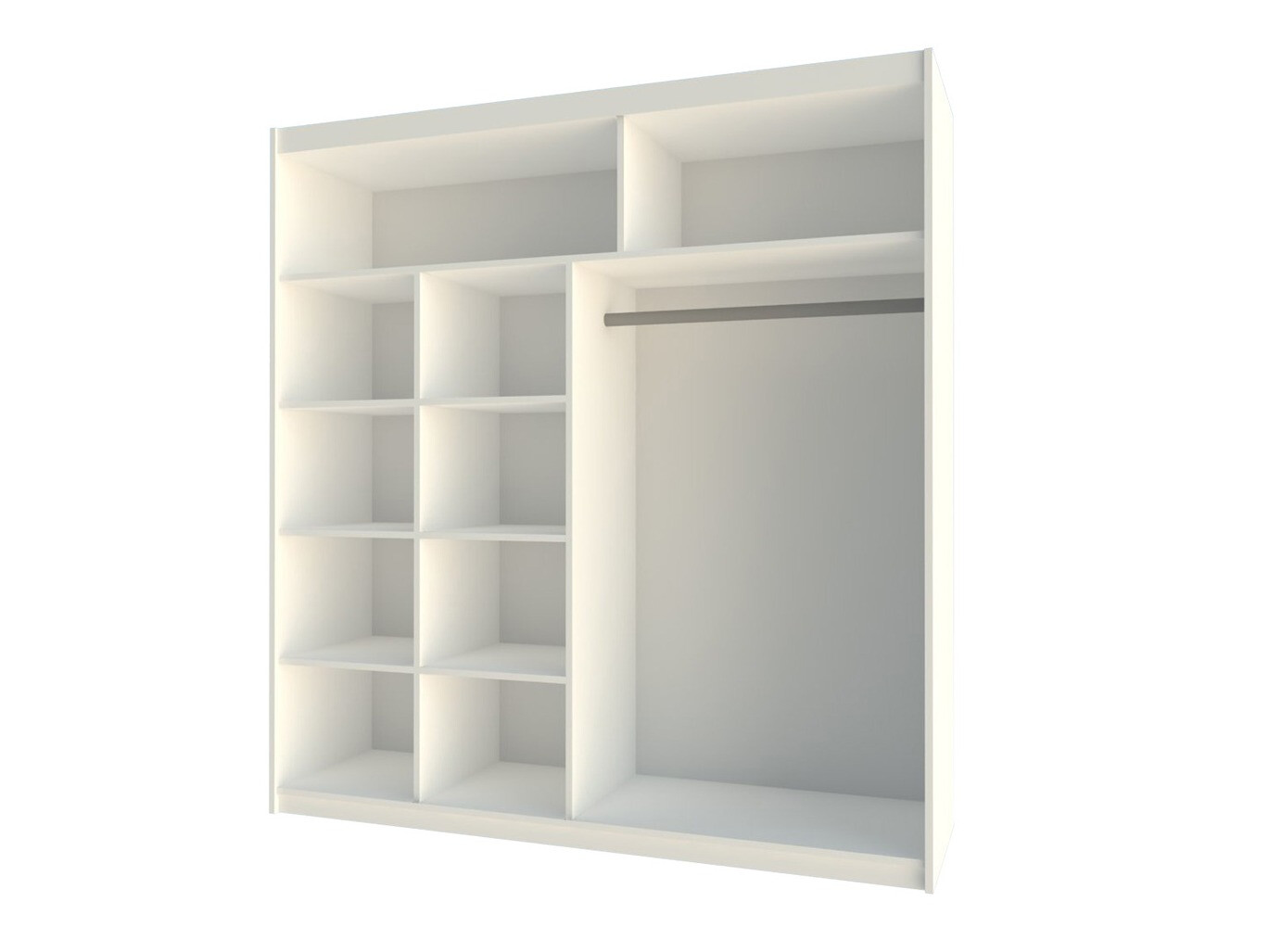 Шкаф Honolulu 111 (Белый + Глянцевый белый)