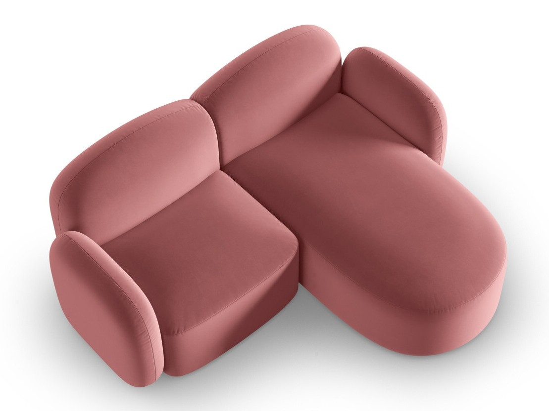 Stūra dīvāns Tolmira 102 (Casino Tumši rozā)