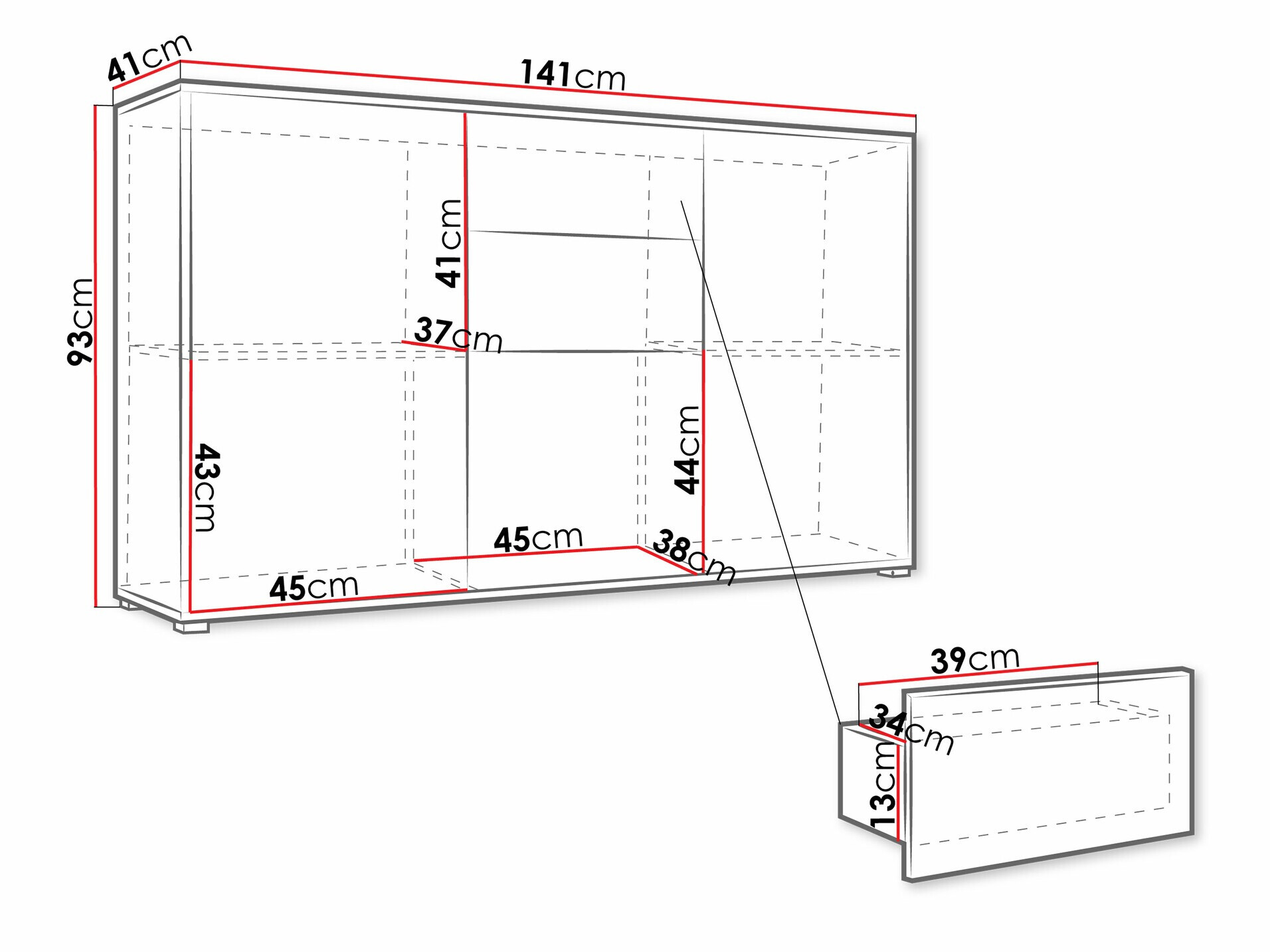 Kомод Comfivo Fersoe 100 (Белый)