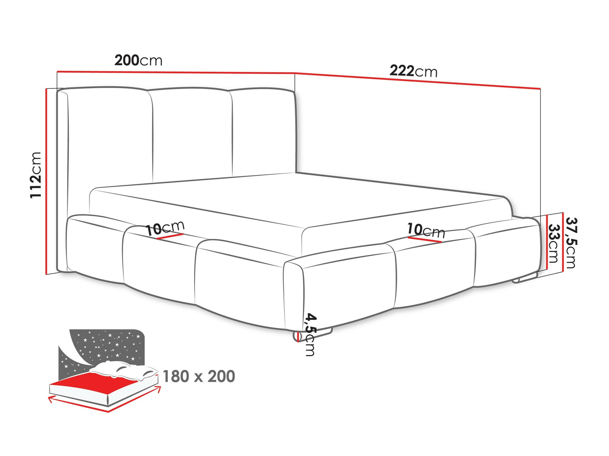 Кровать Comfivo 383 (Paros 05)