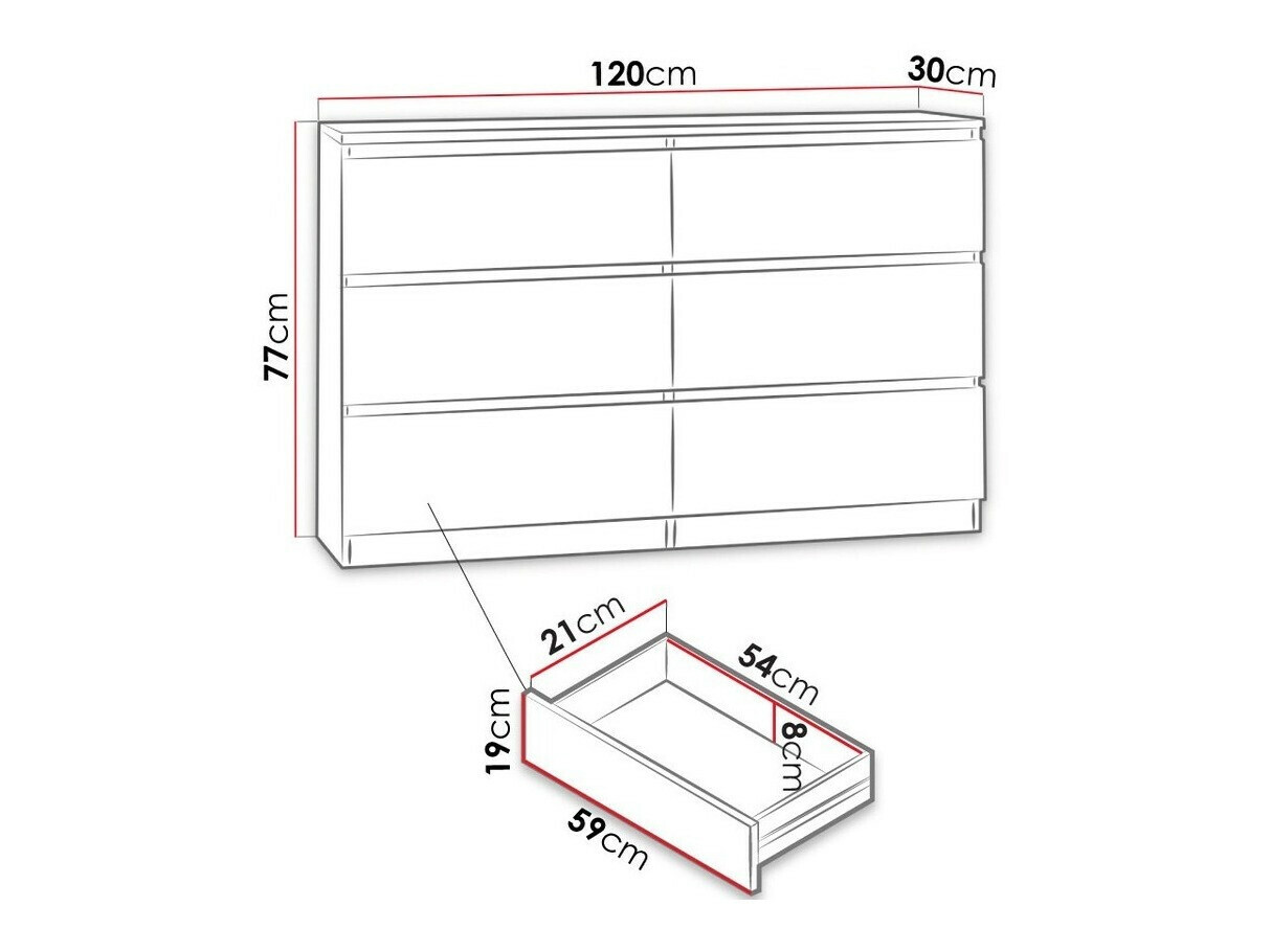 Kumode Comfivo Structor V (Balts)
