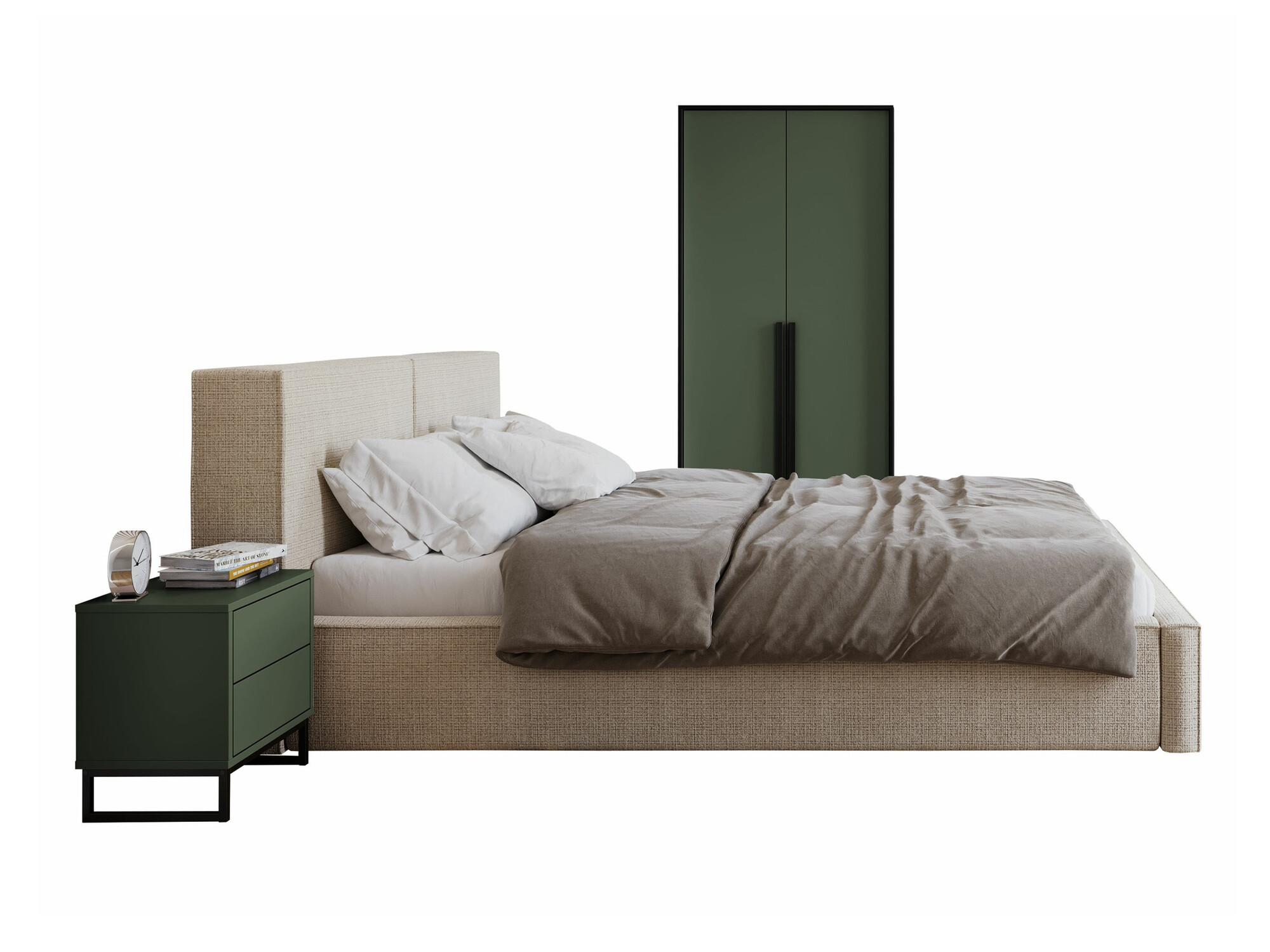 Guļamistabas komplekts Calcalo 111 (Zaļš)