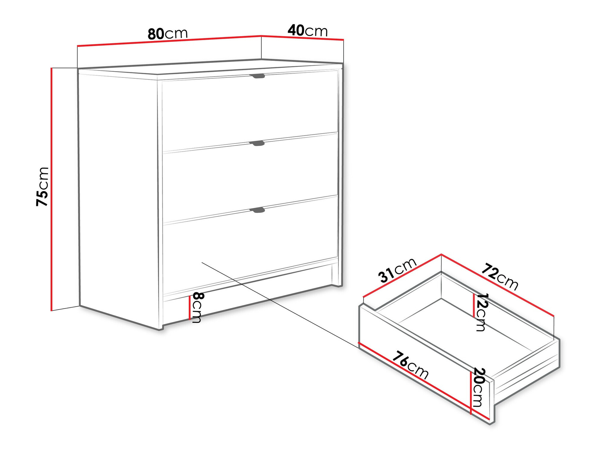 Kumode Comfivo Papilio I (Bēšs)