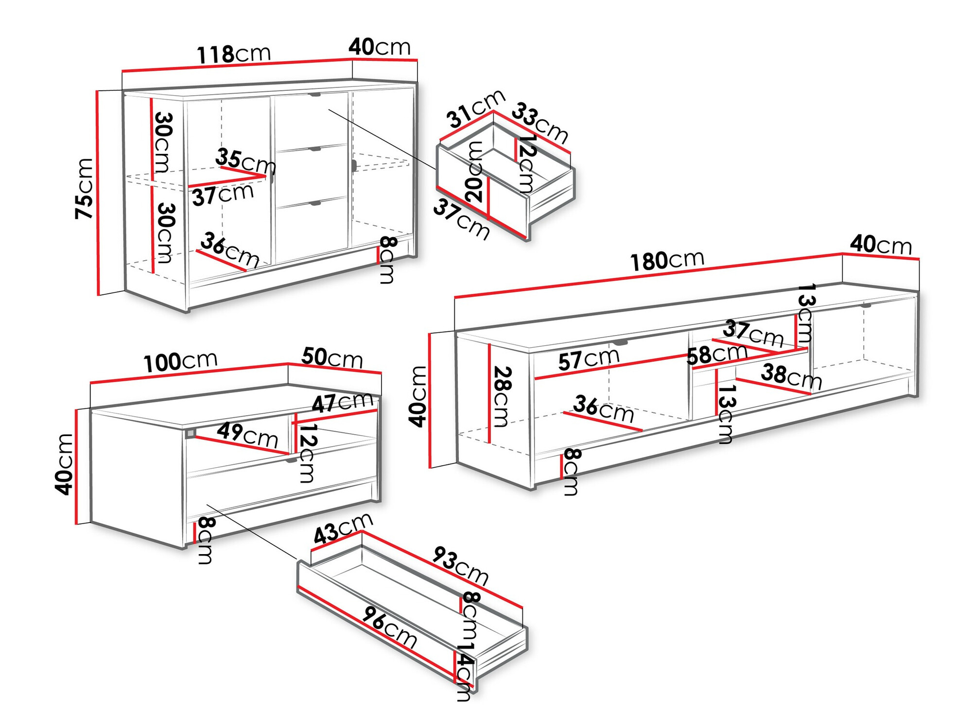Набор для гостиной Comfivo Larmire 107 (Бежевый)