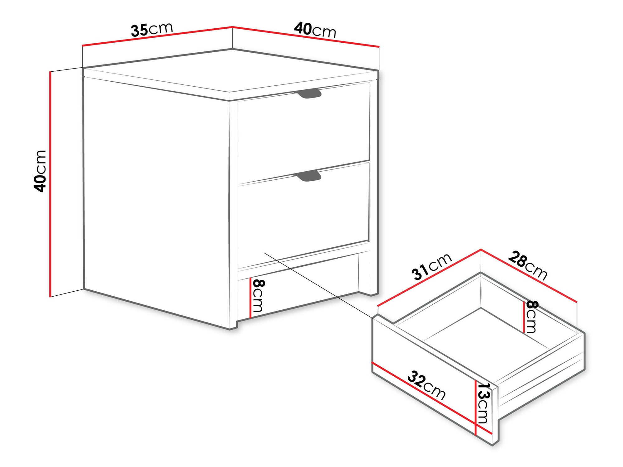 Прикроватная тумбочка Comfivo Larmire 106 (Бежевый)