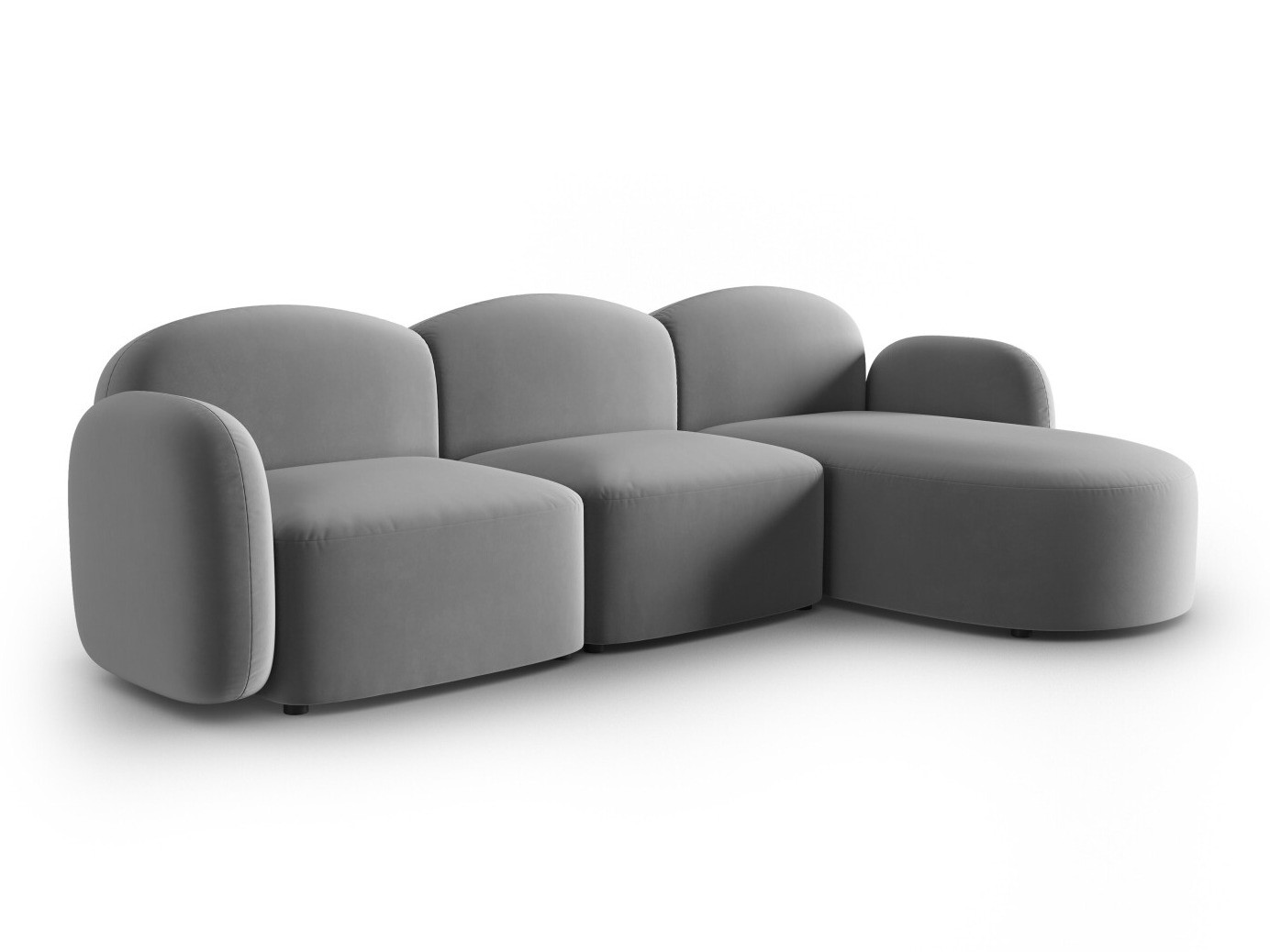 Stūra dīvāns Tolmira 104 (Casino Gaiši pelēks)