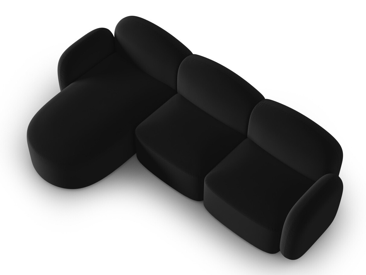 Stūra dīvāns Tolmira 104 (Casino Melns)