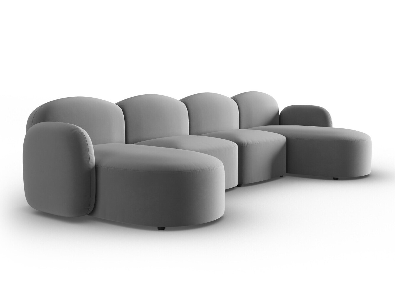 Stūra dīvāns Tolmira 105 (Casino Gaiši pelēks)