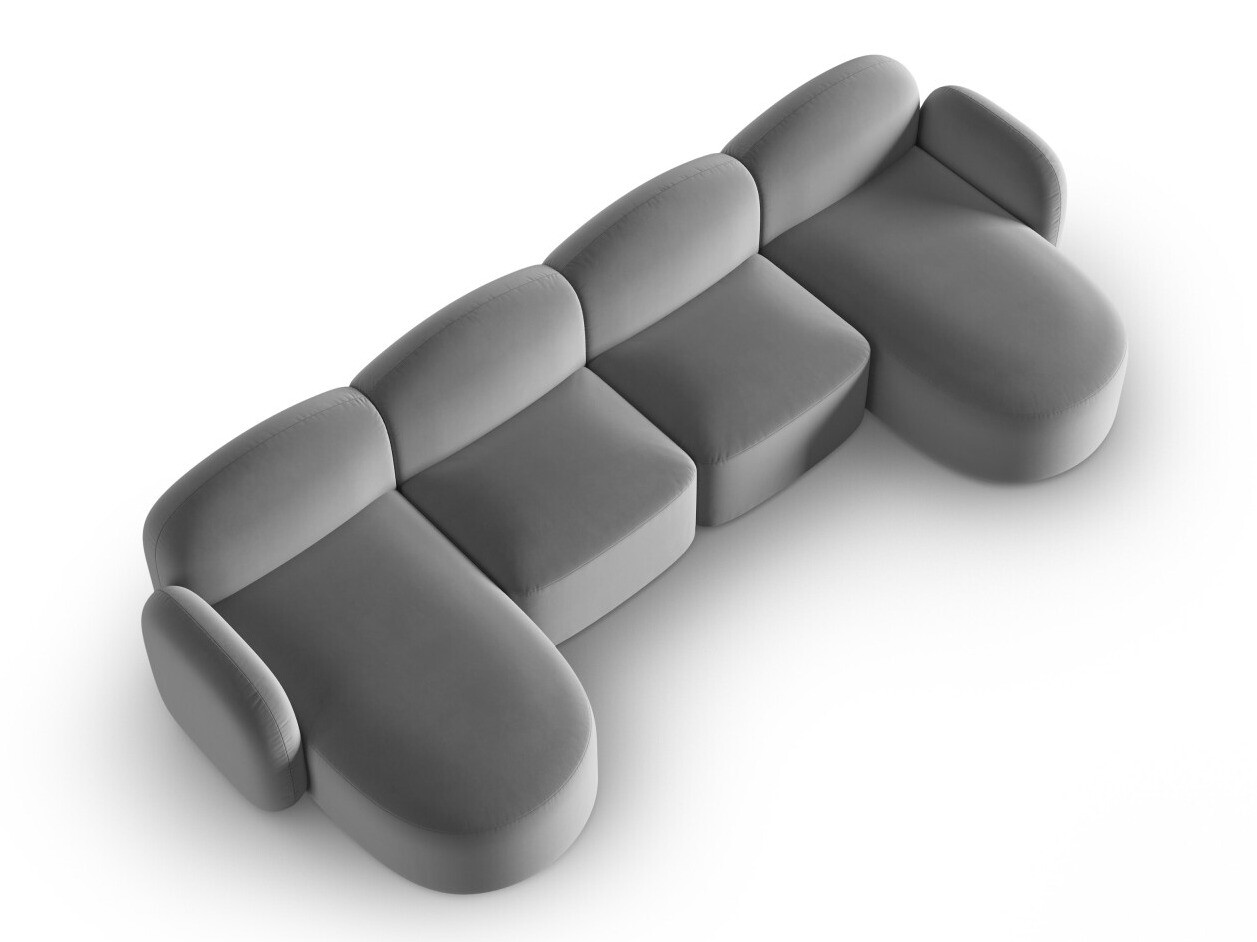 Stūra dīvāns Tolmira 105 (Casino Gaiši pelēks)