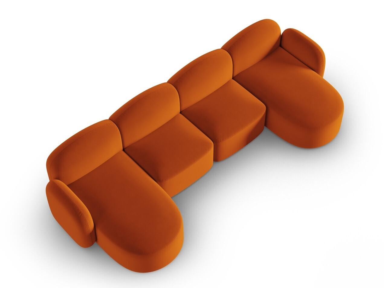 Stūra dīvāns Tolmira 105 (Casino Oranžs)