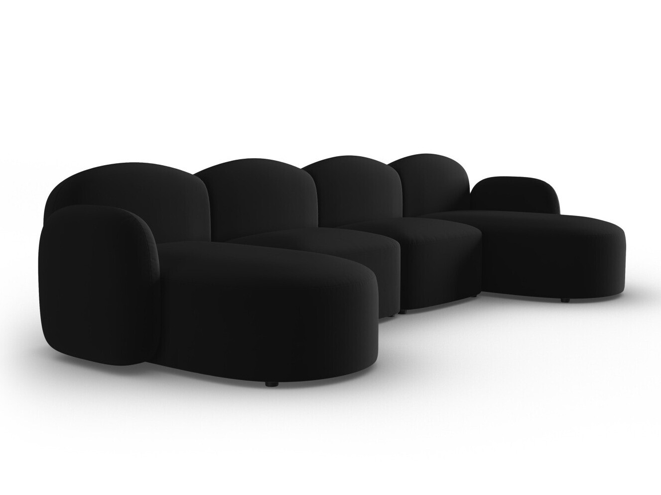 Угловой диван Tolmira 105 (Casino Чёрный)