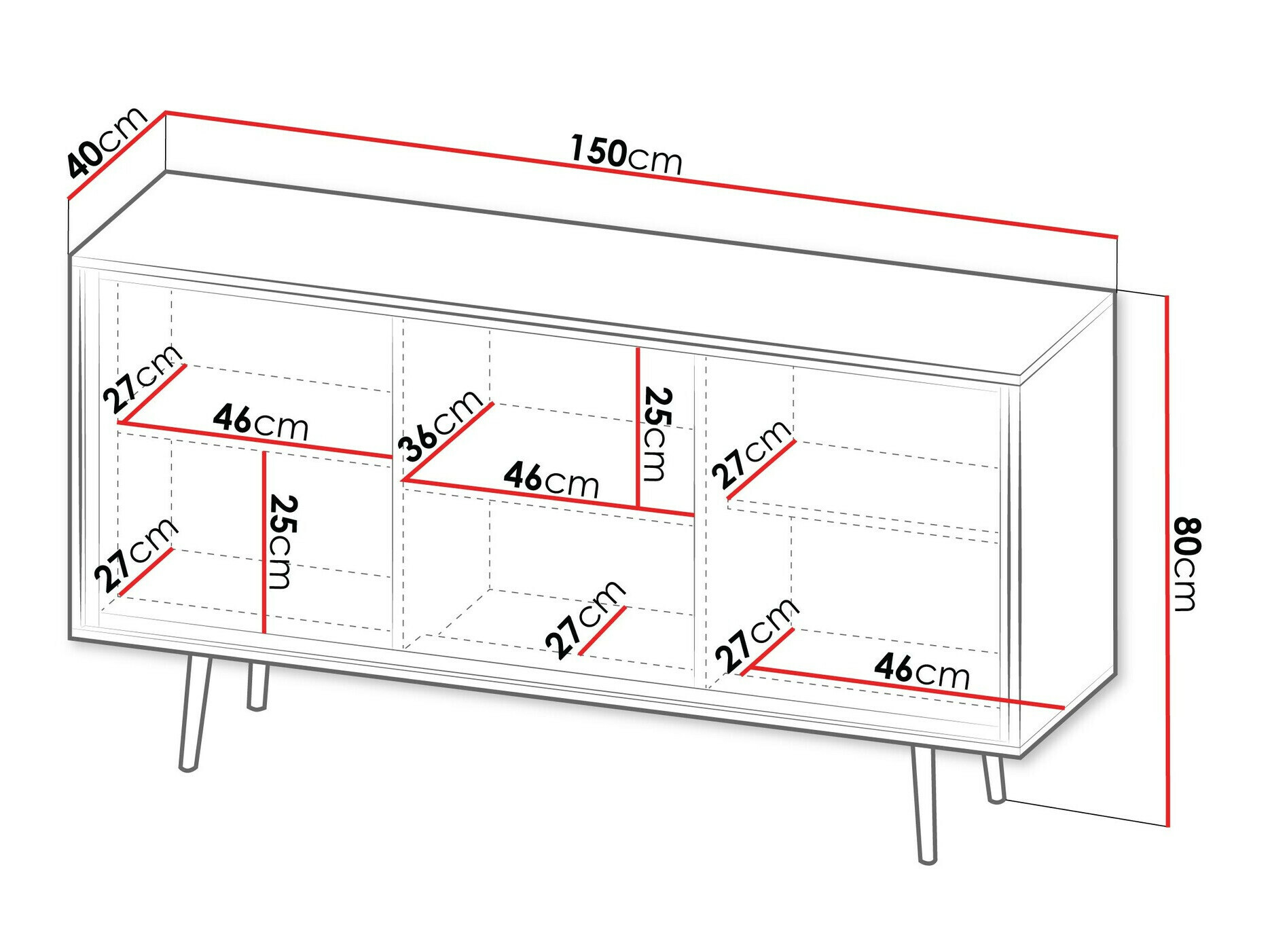 Шкафчик Providence 190 (Графит)