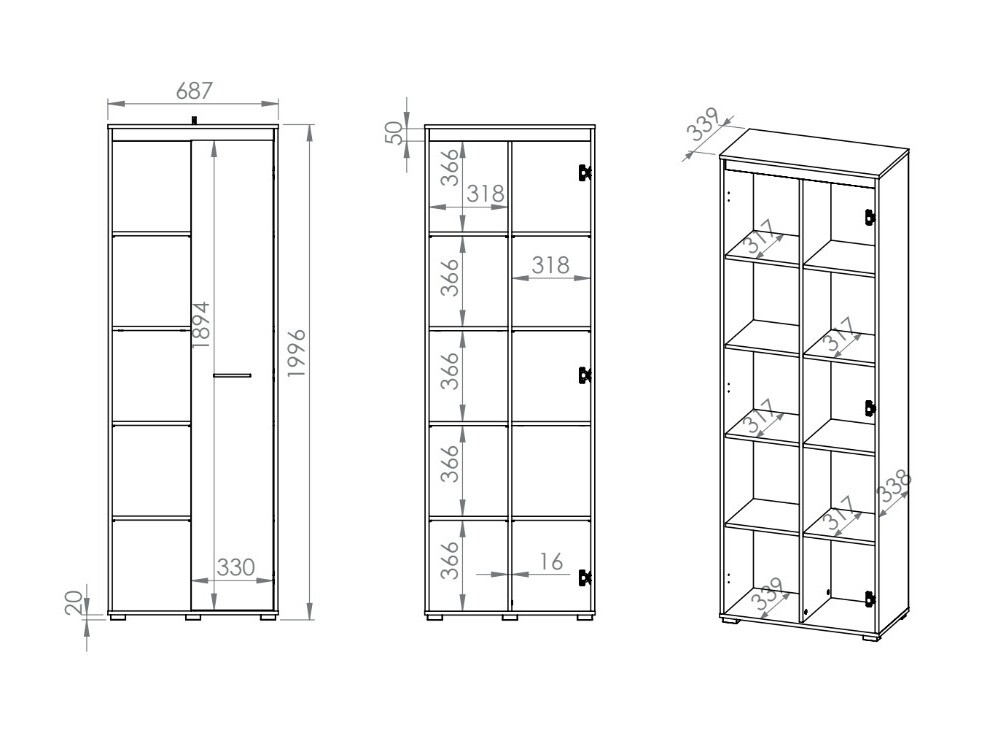 Стеллаж Calvere 104