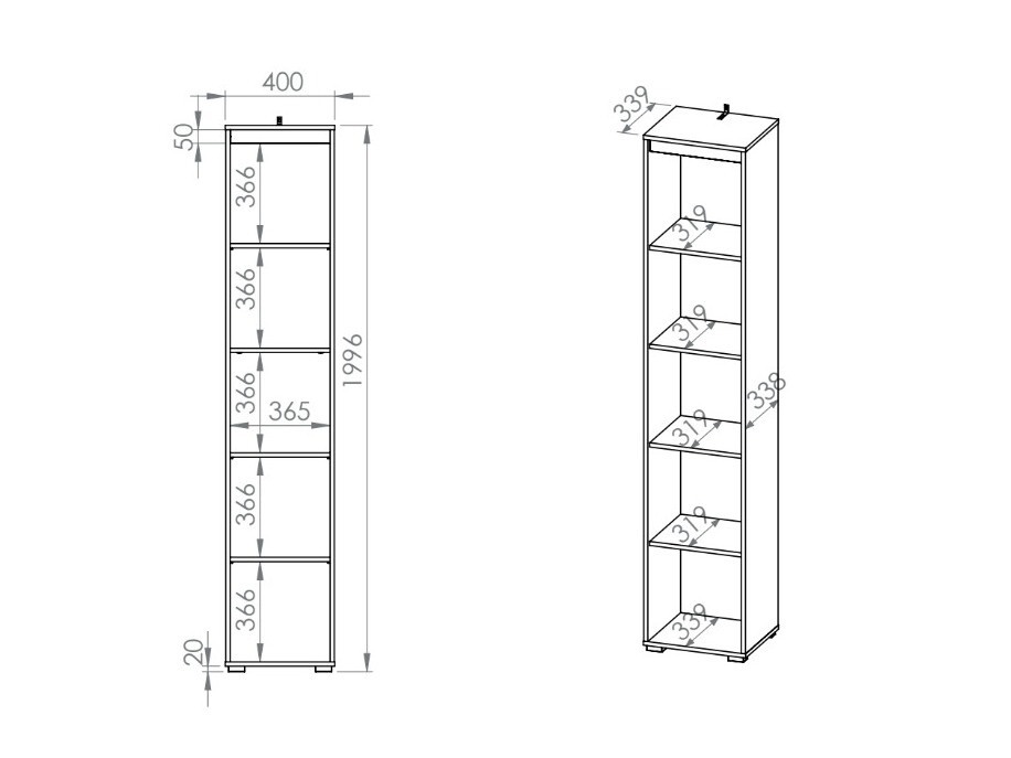 Стеллаж Calvere 105