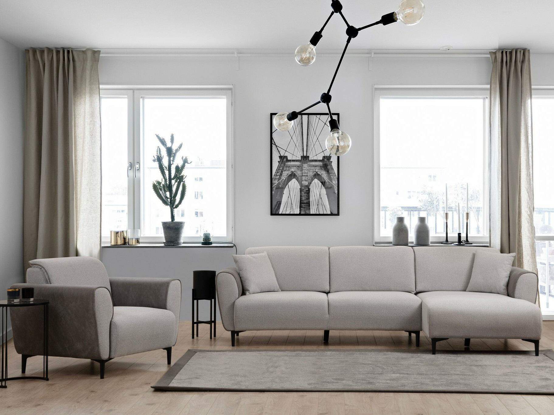 Stūra dīvāns Altadena 594 (Labais)