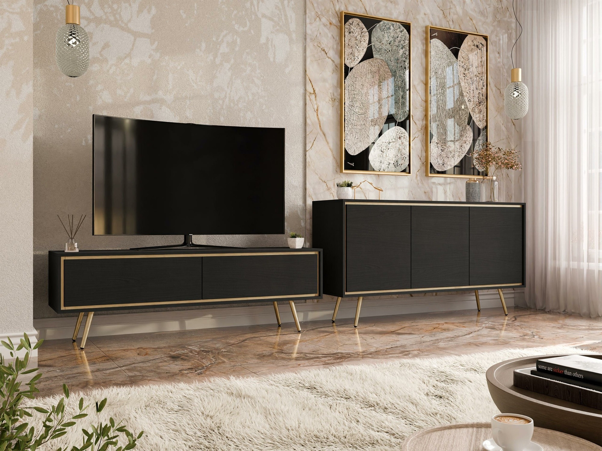 TV galds Providence 191 (Grafīts)