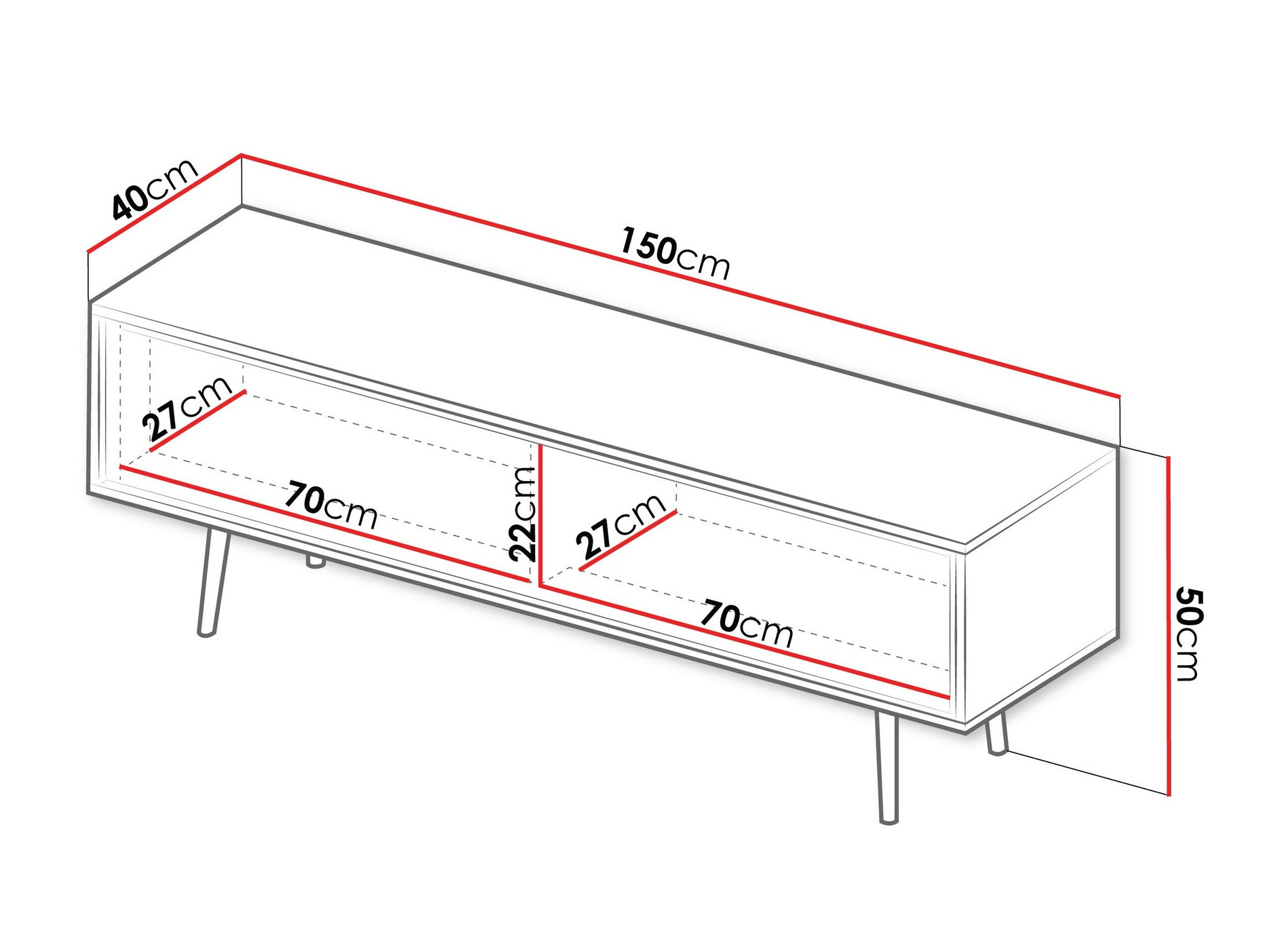ТВ тумба Providence 191 (Графит)