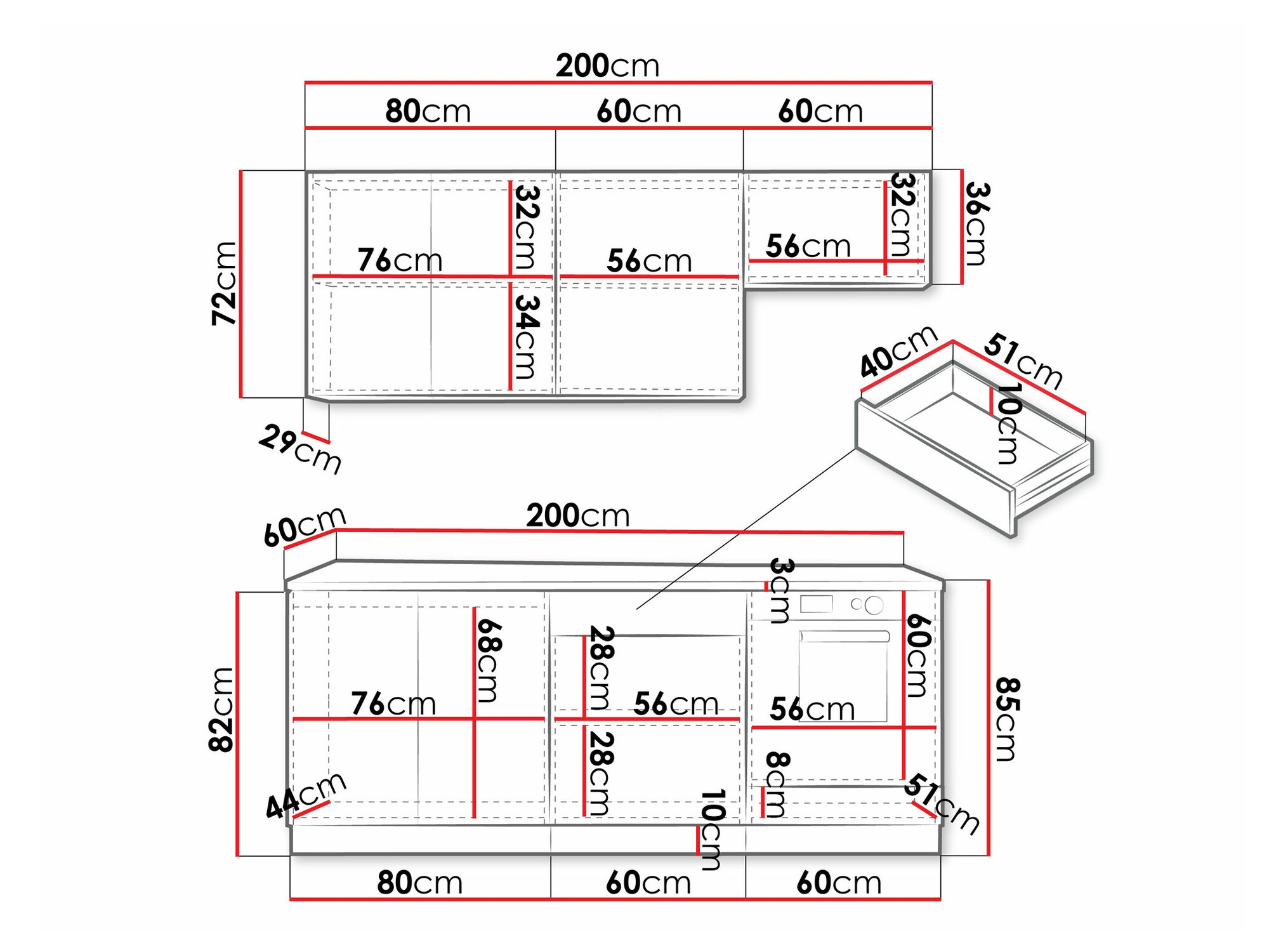 Кухонный гарнитур Trenton 181