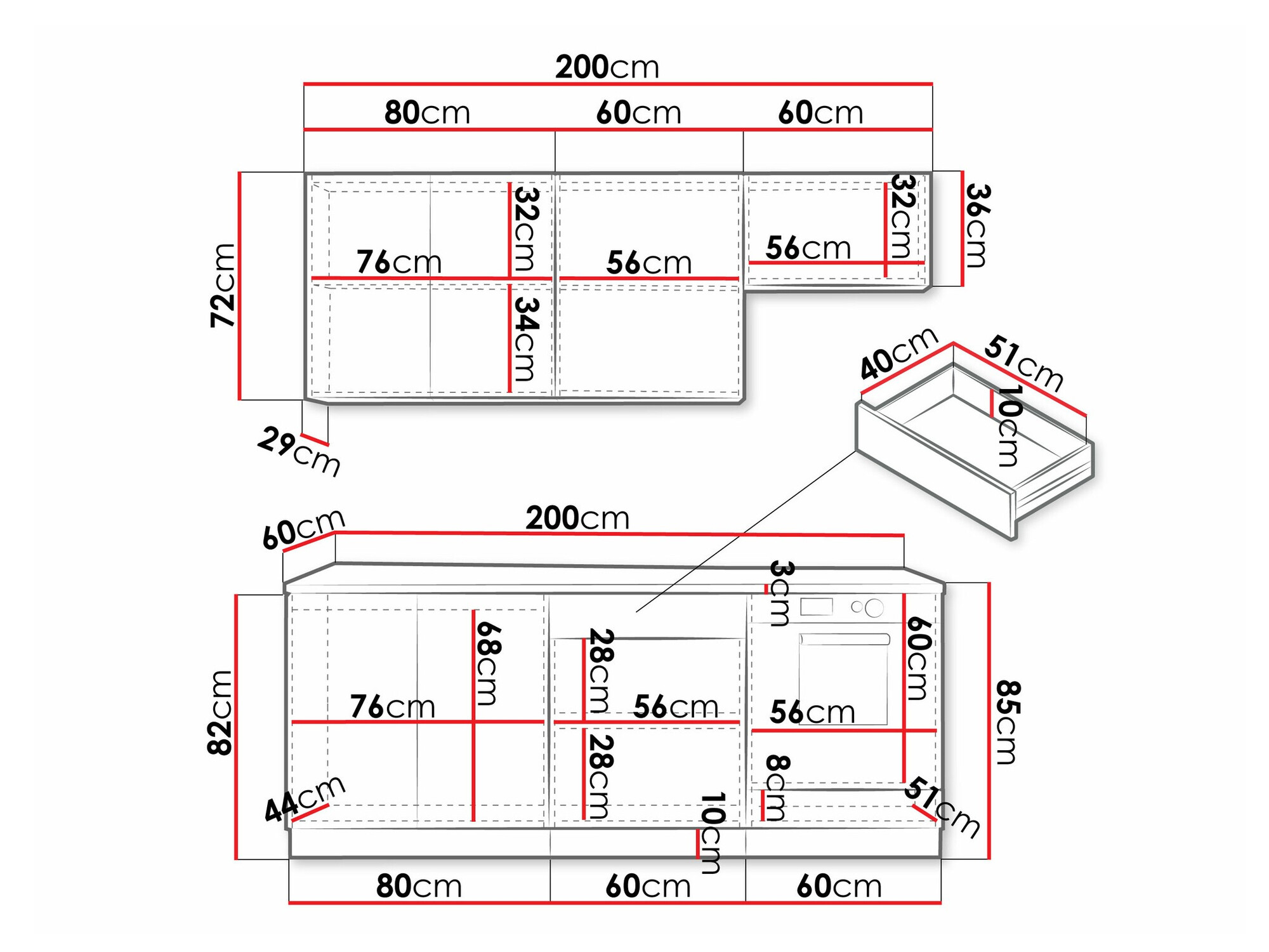 Кухонный гарнитур Trenton 181