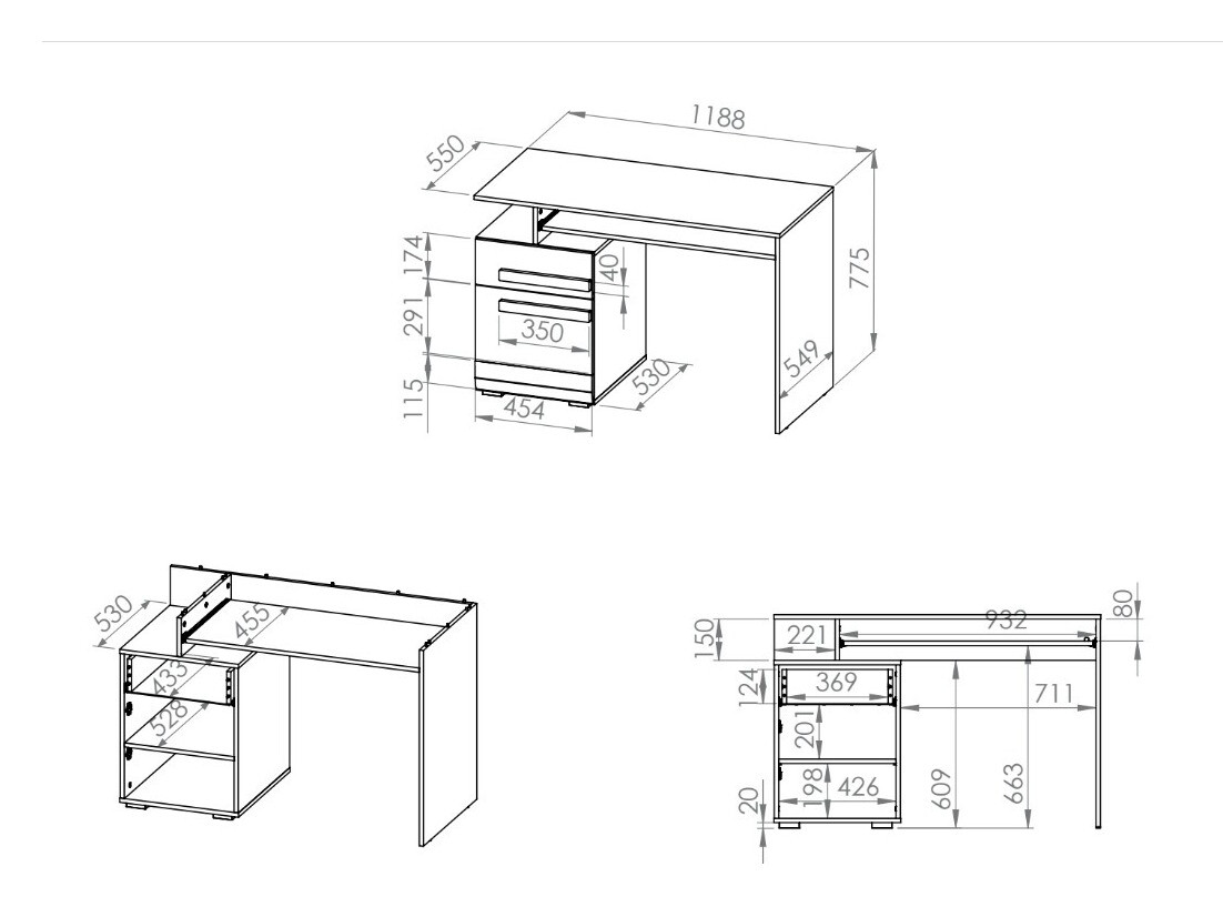 Письменный cтол Alcala 110