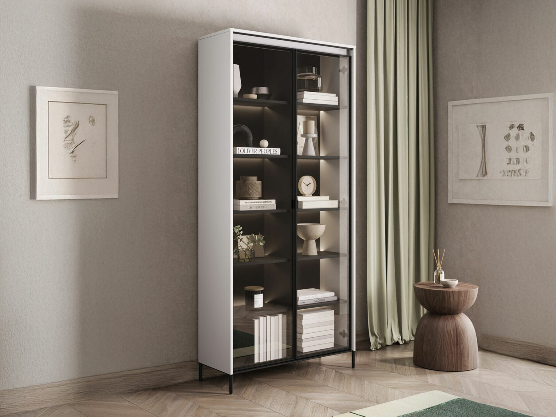 Plaukts Fernolu 106 (Balts + Melns)