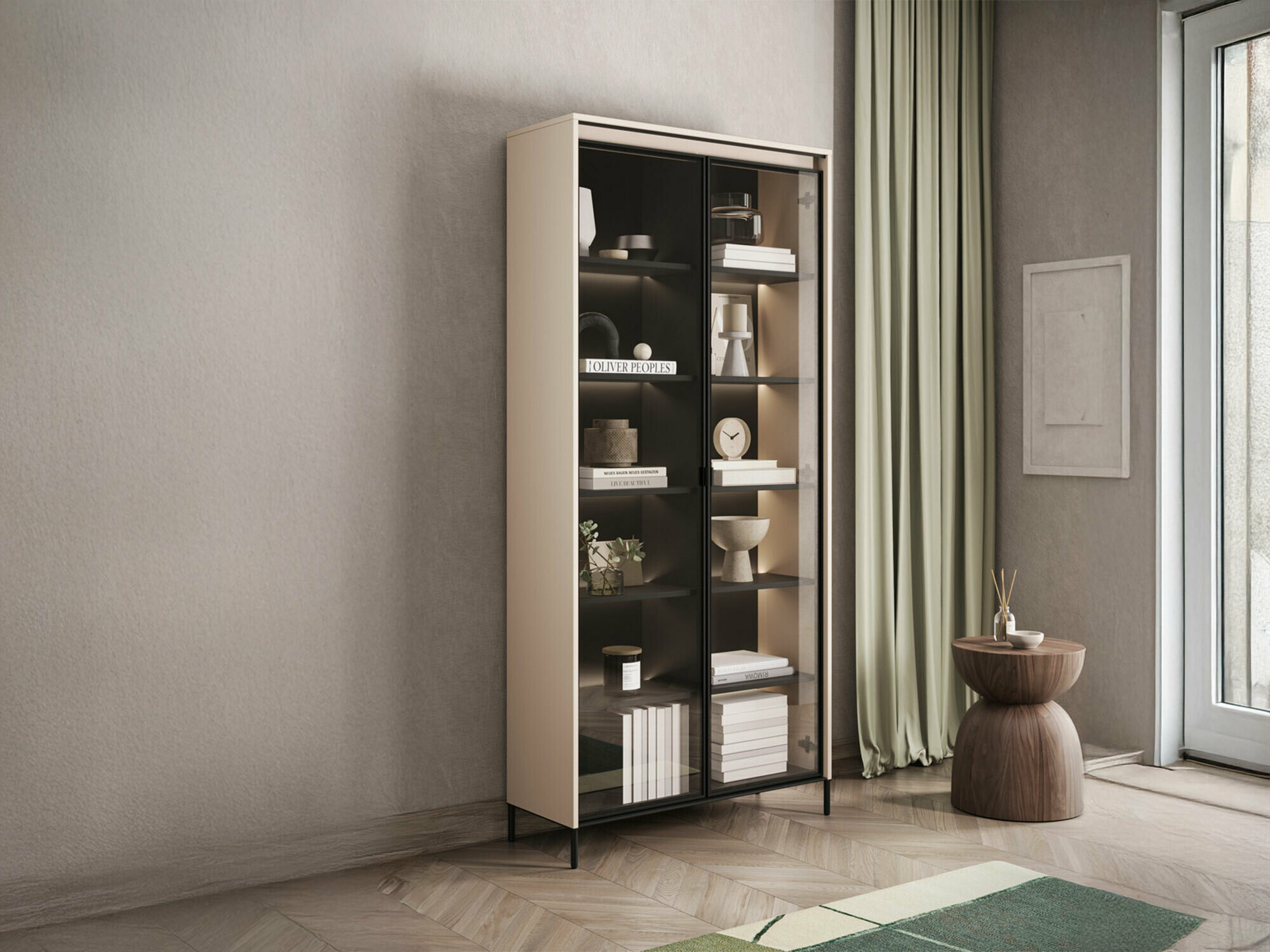 Plaukts Fernolu 106 (Bēšs + Melns)