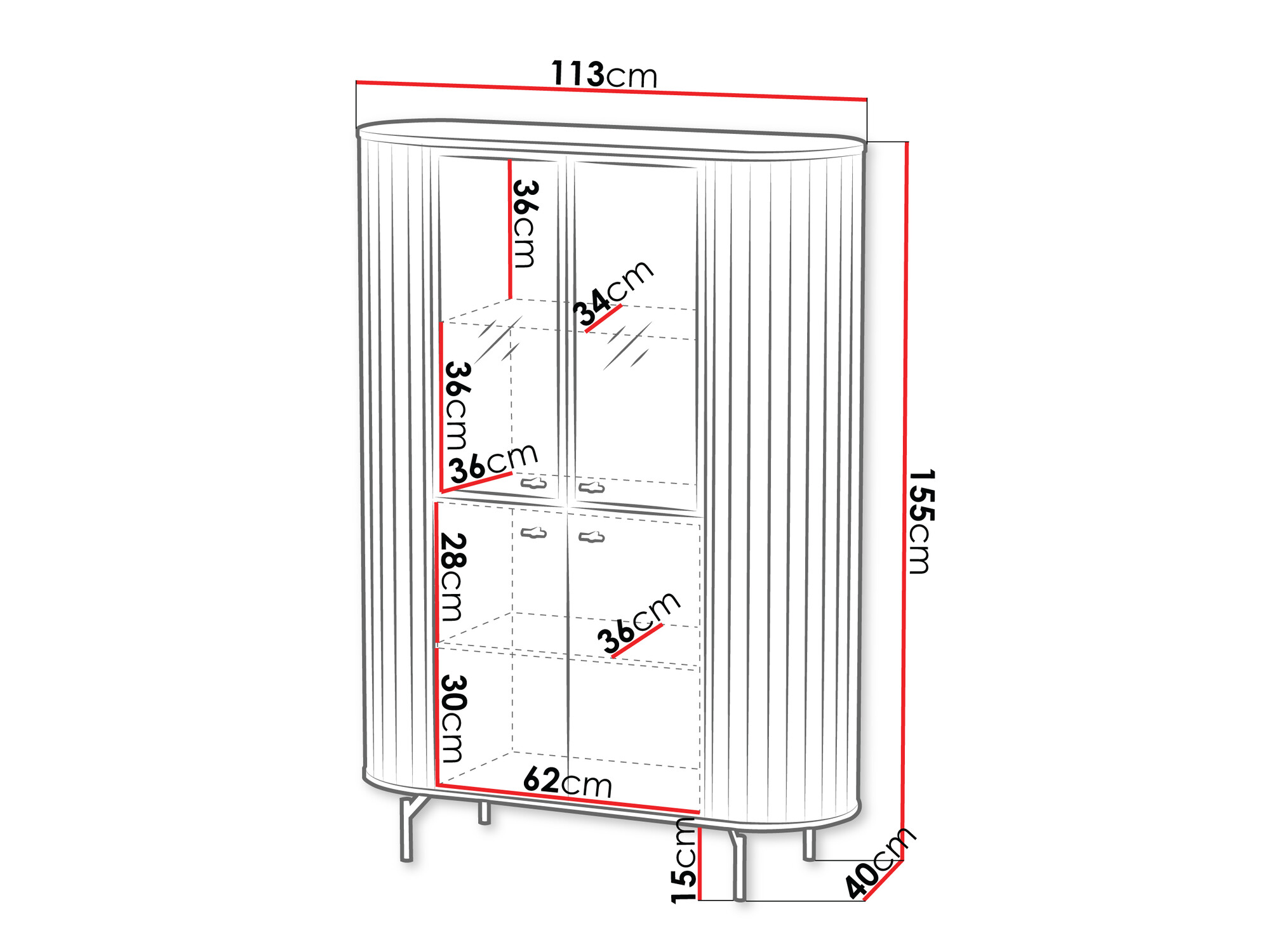 Стеллаж Novmono 100 (Чёрный)