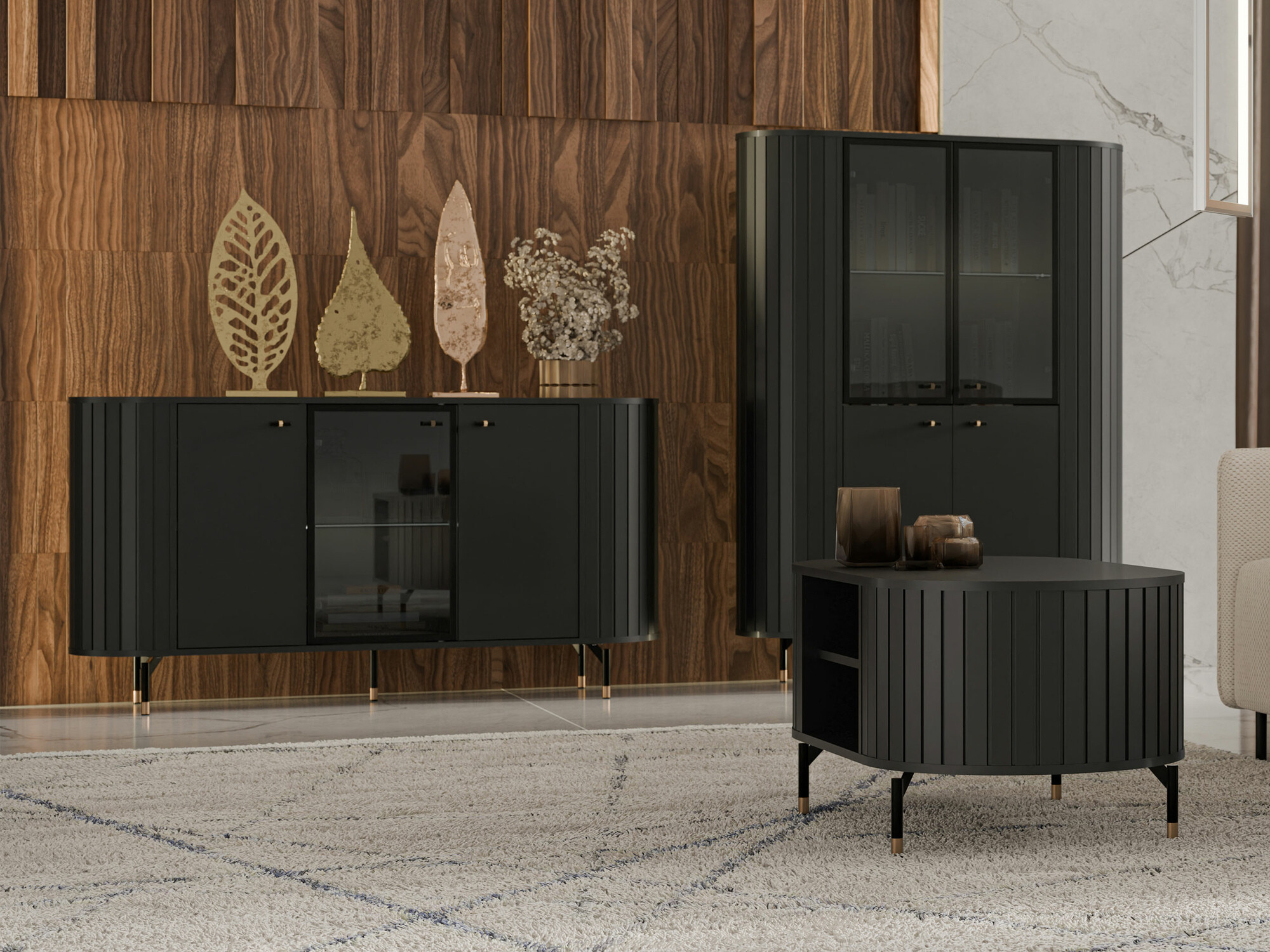 Žurnālu galdiņš Novmono 105 (Melns)