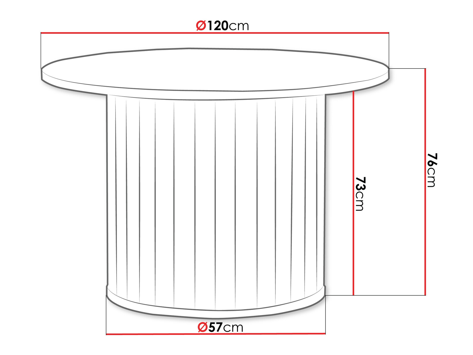 Galds Novmono 107 (Melns)