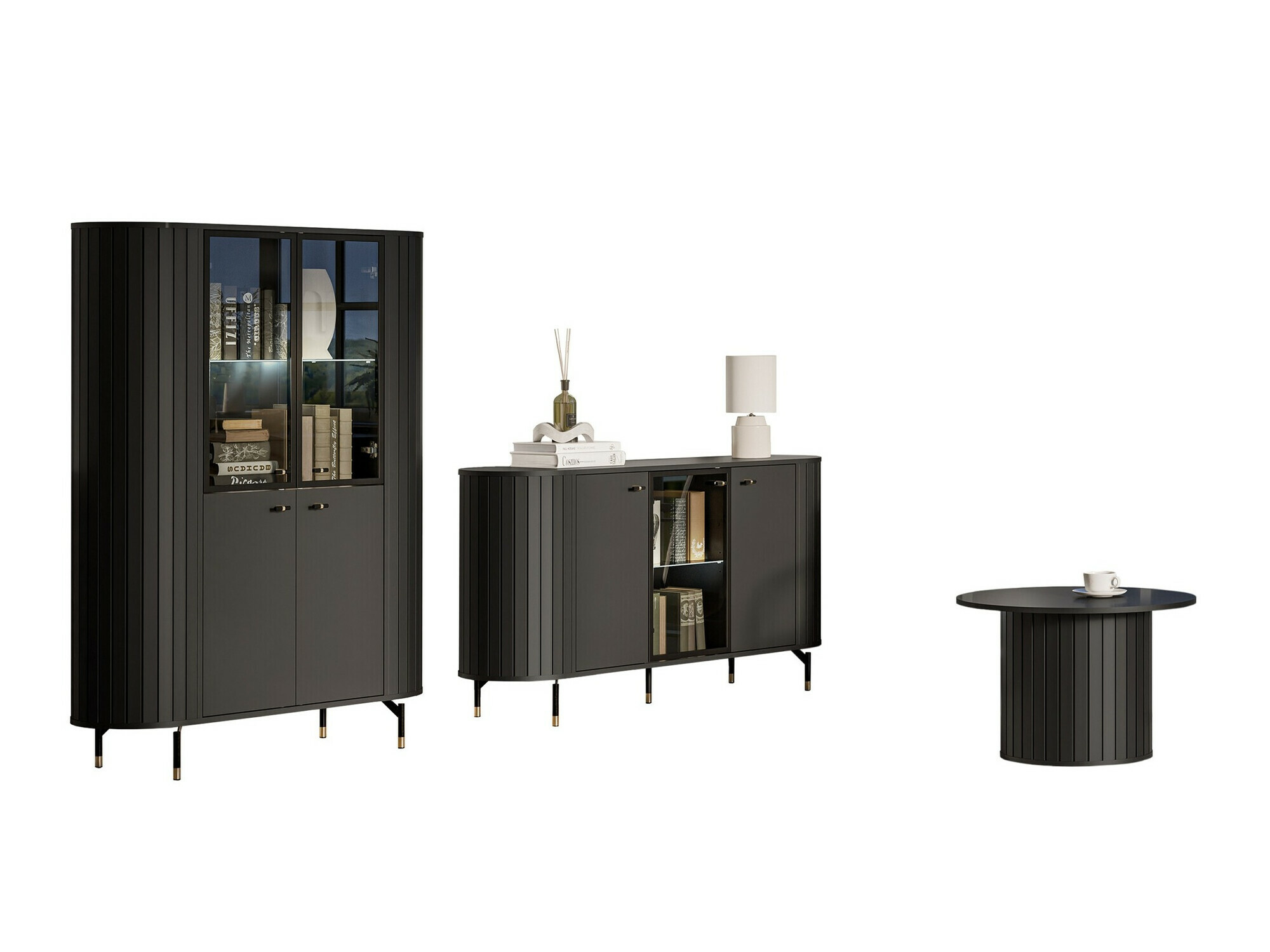 Набор для гостиной Novmono 109 (Чёрный)