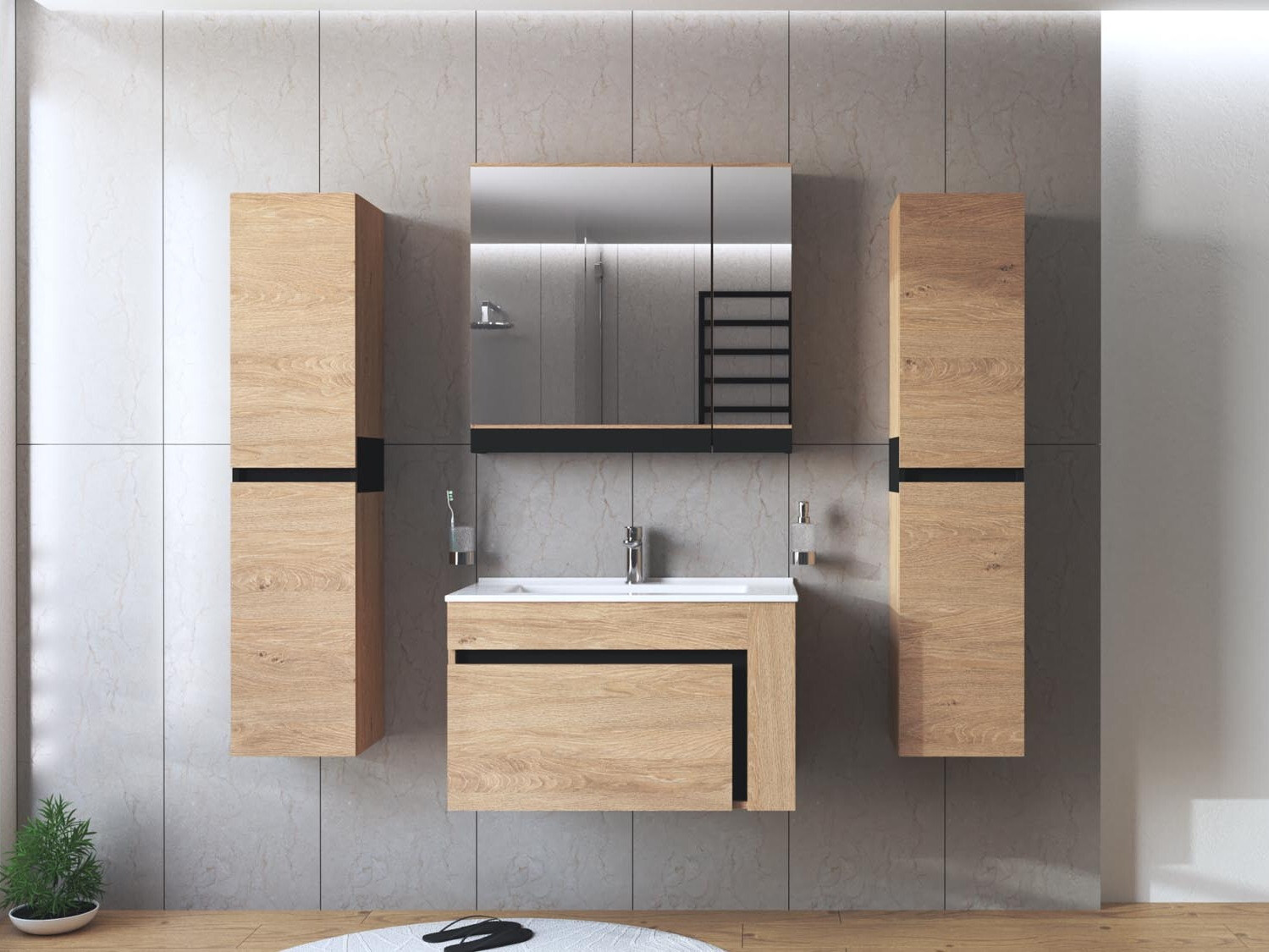 Piekarams vannas istabas skapītis Fenetra 100