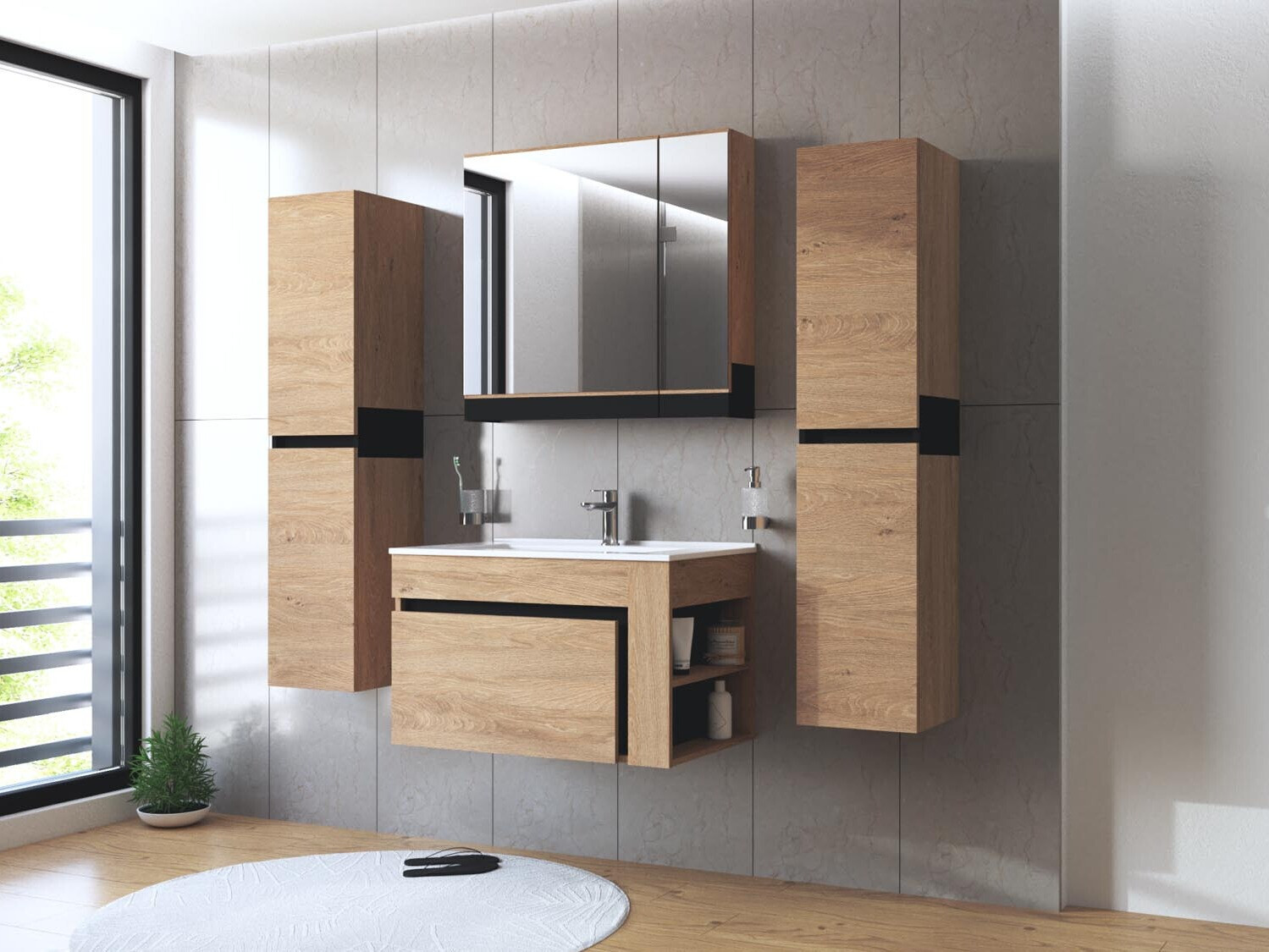 Piekarams vannas istabas skapītis Fenetra 100