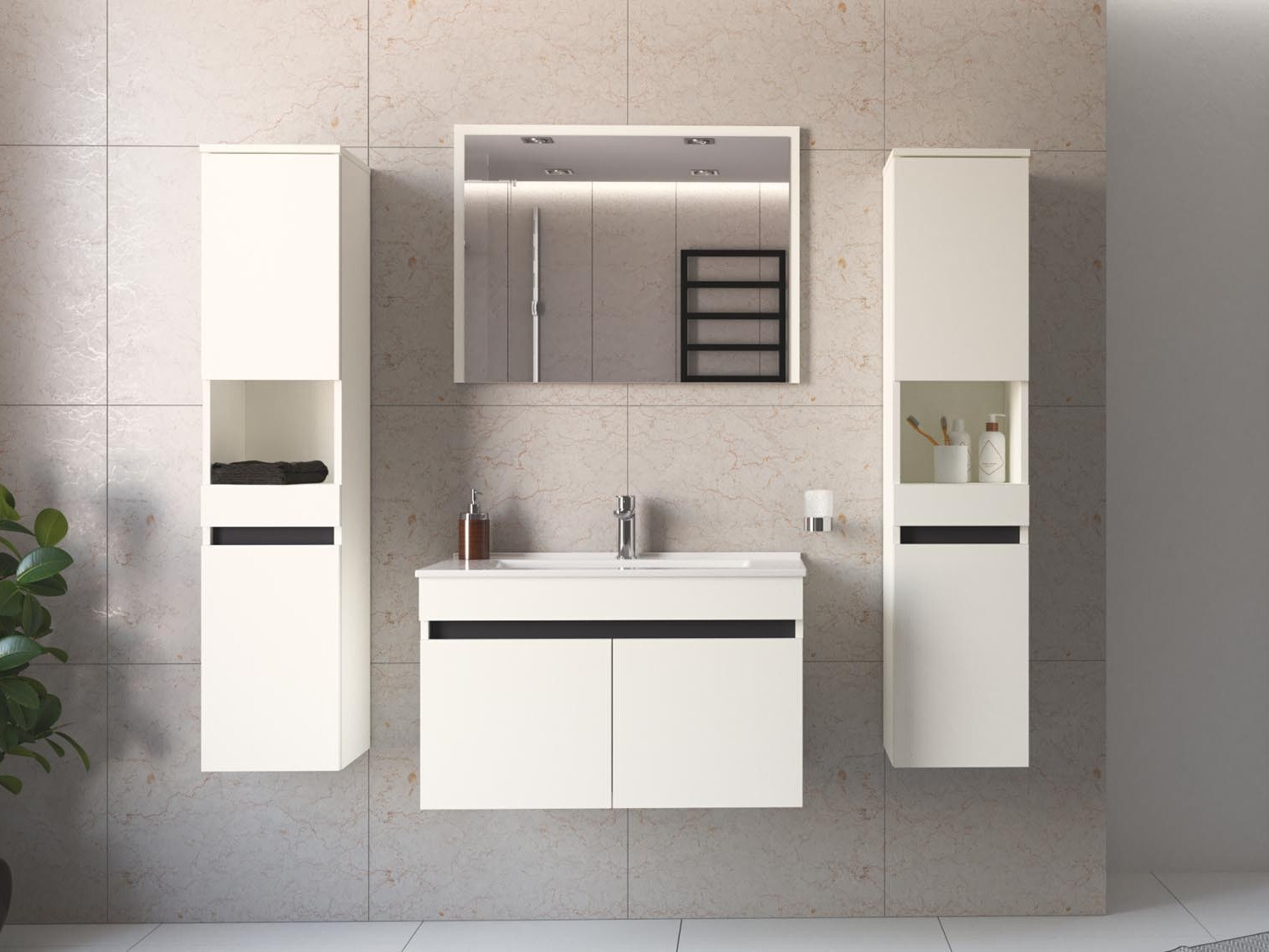 Piekarams vannas istabas skapītis izlietnei Benfelo 101