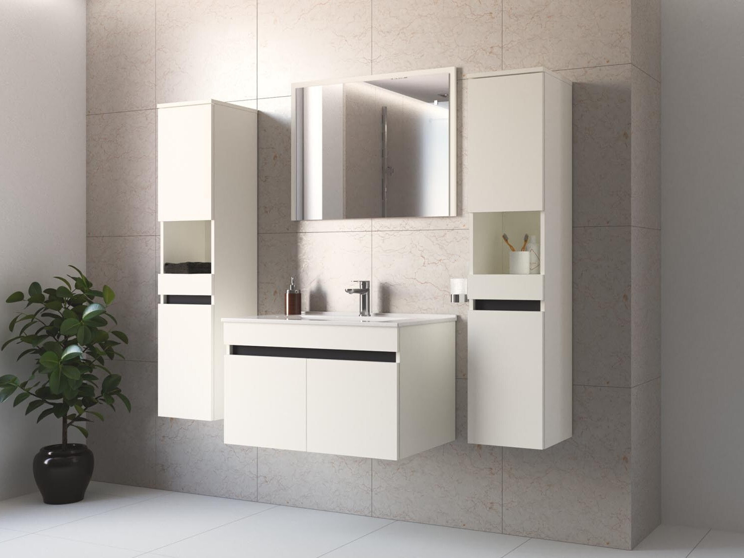 Piekarams vannas istabas skapītis izlietnei Benfelo 101