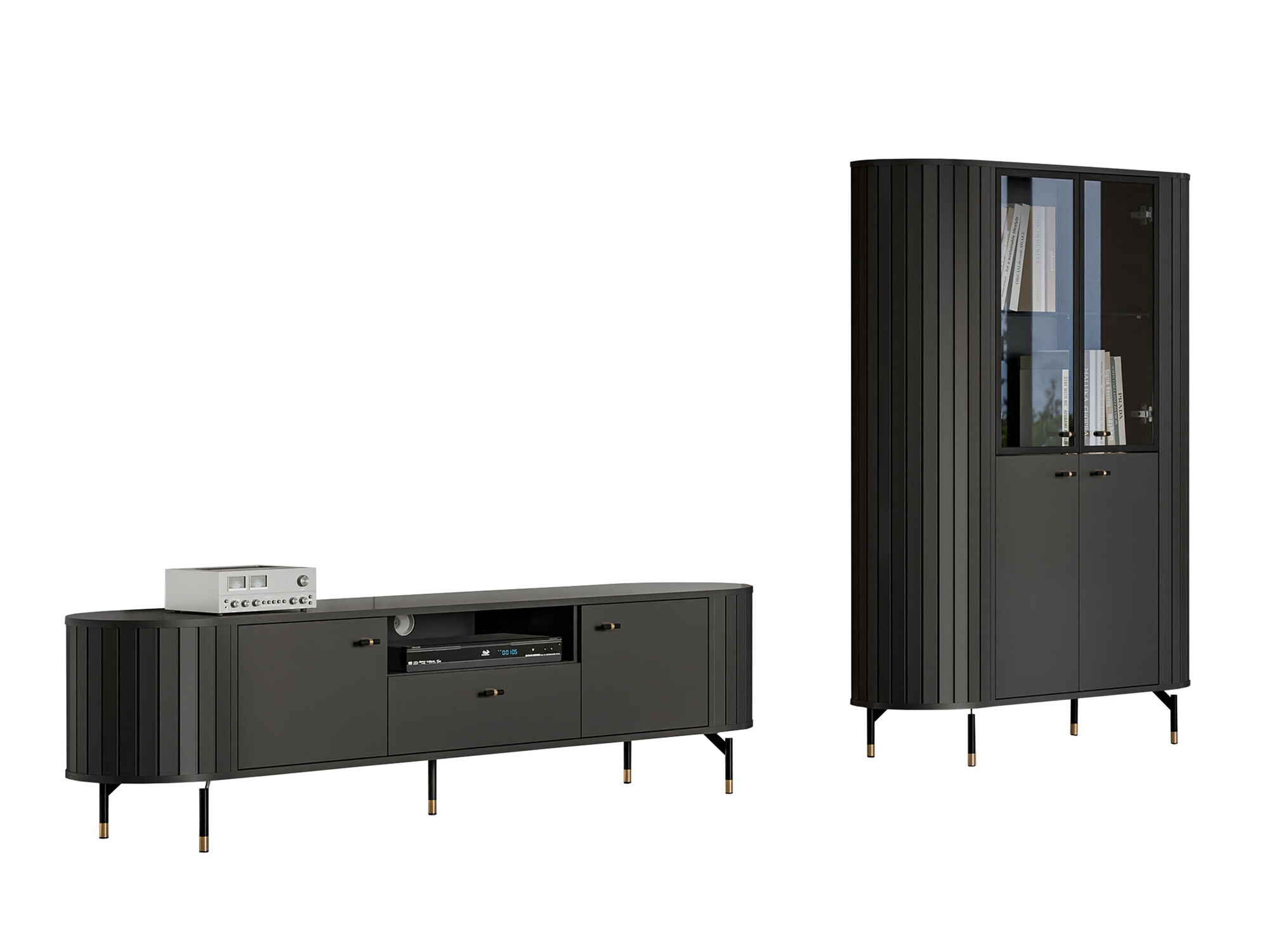 Viesistabas komplekts Novmono 108 (Melns)