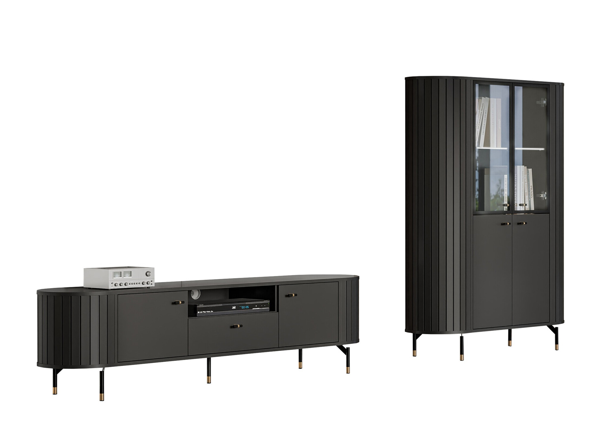 Viesistabas komplekts Novmono 108 (Melns)