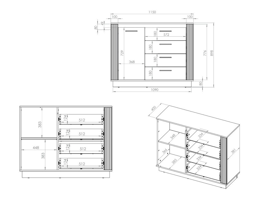 Kомод Livluo 103